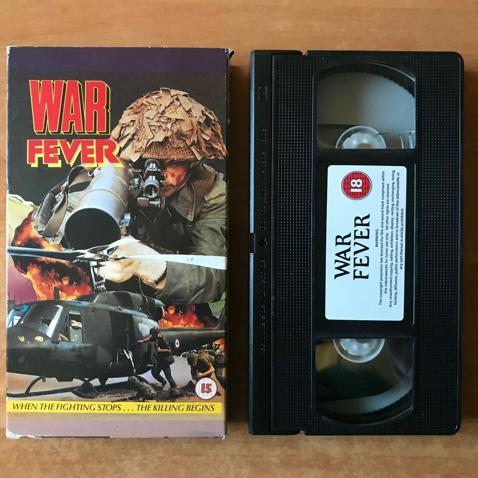 War Fever (1969); [Carton Box] Tonino Ricci - War Drama; Klaus Kinski - Pal VHS-
