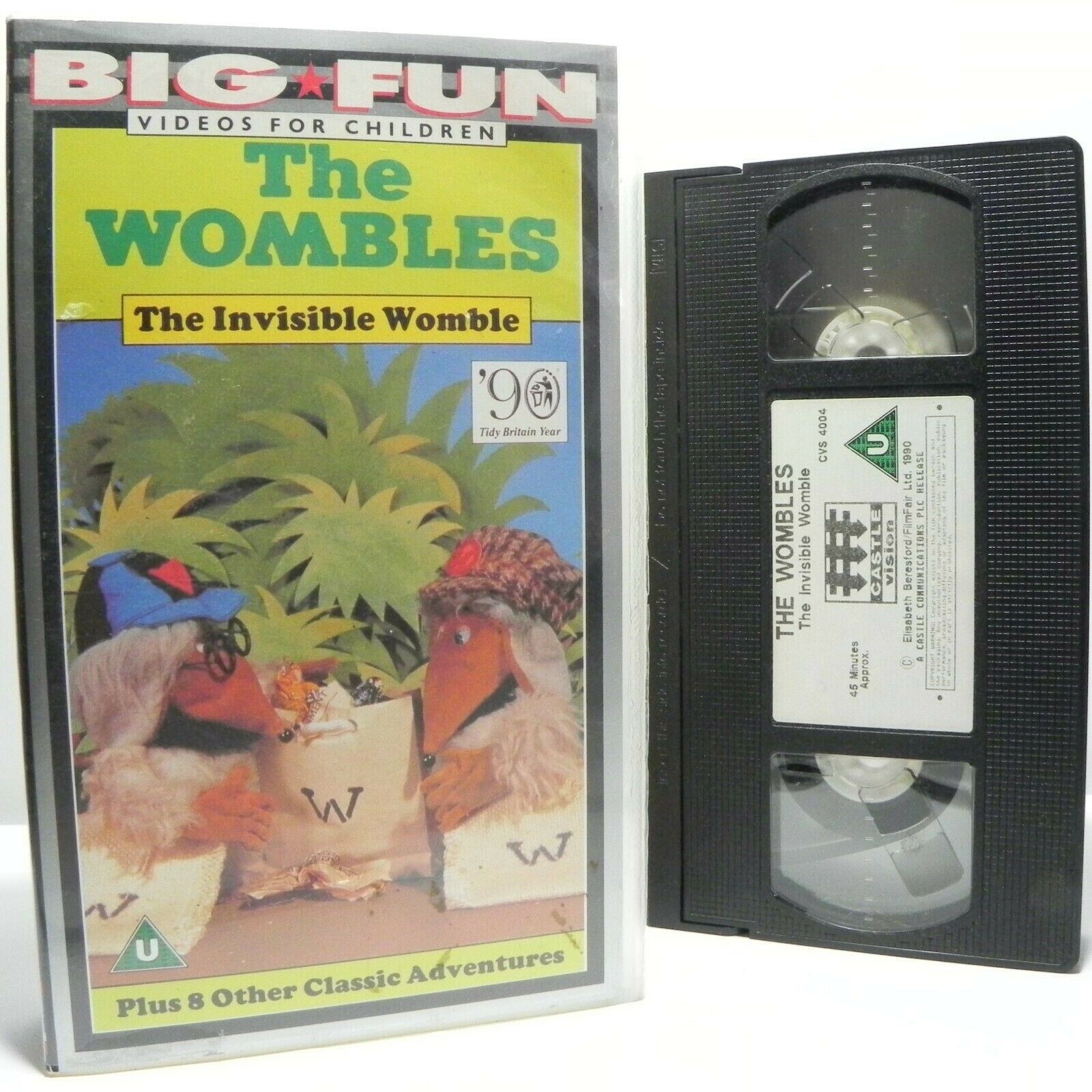 The Wombles: The Invisible Womble - Animated - Classic Adventures - Kids - VHS-