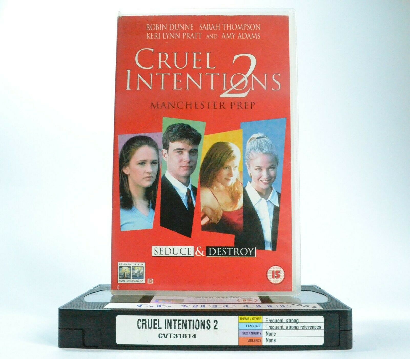 Cruel Intentions 2: Prequel To 1999 Movie - Comedy Drama - Amy Adams - Pal VHS-