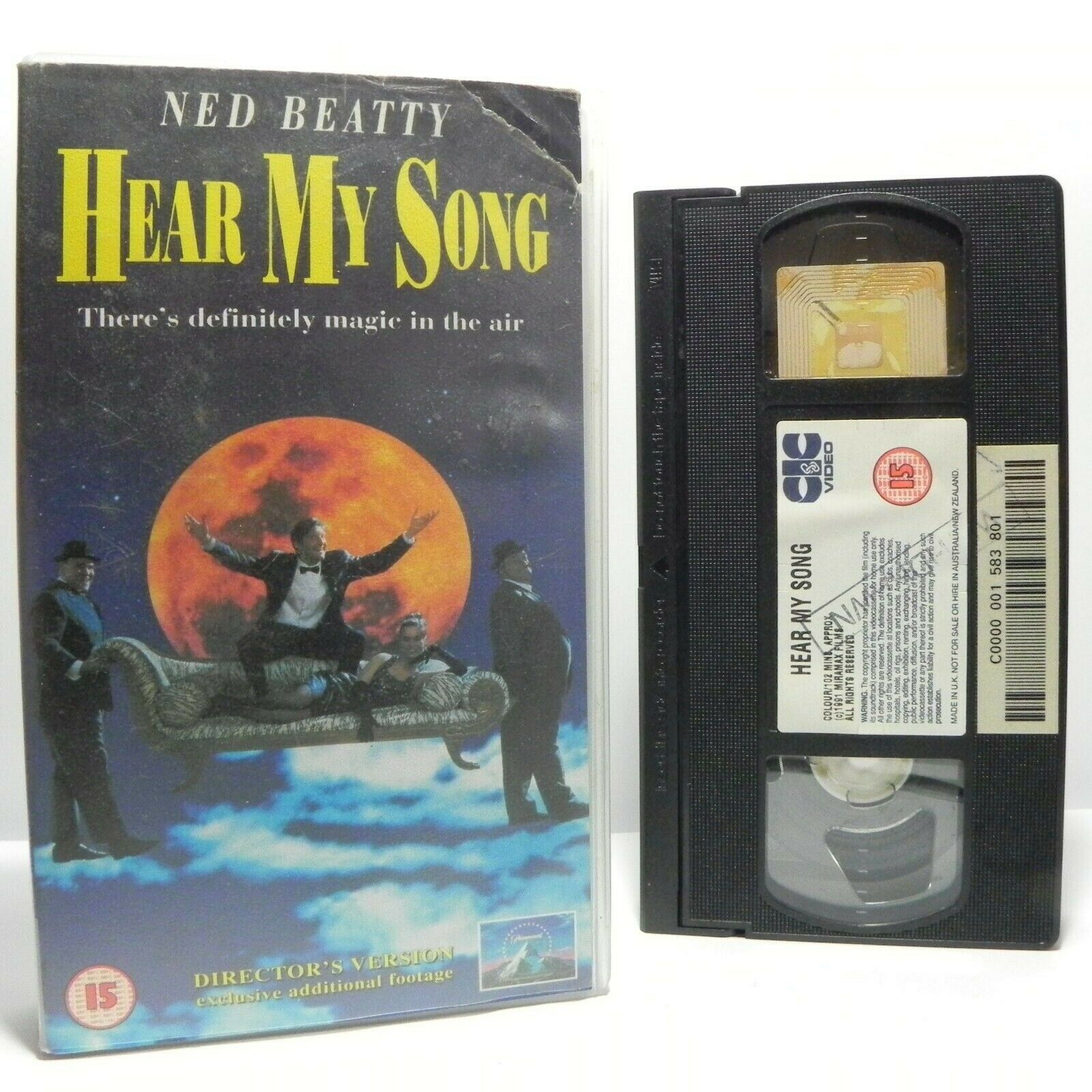 Hear My Song: Musical Comedy (1991) - Director's Version - Ned Beatty - Pal VHS-