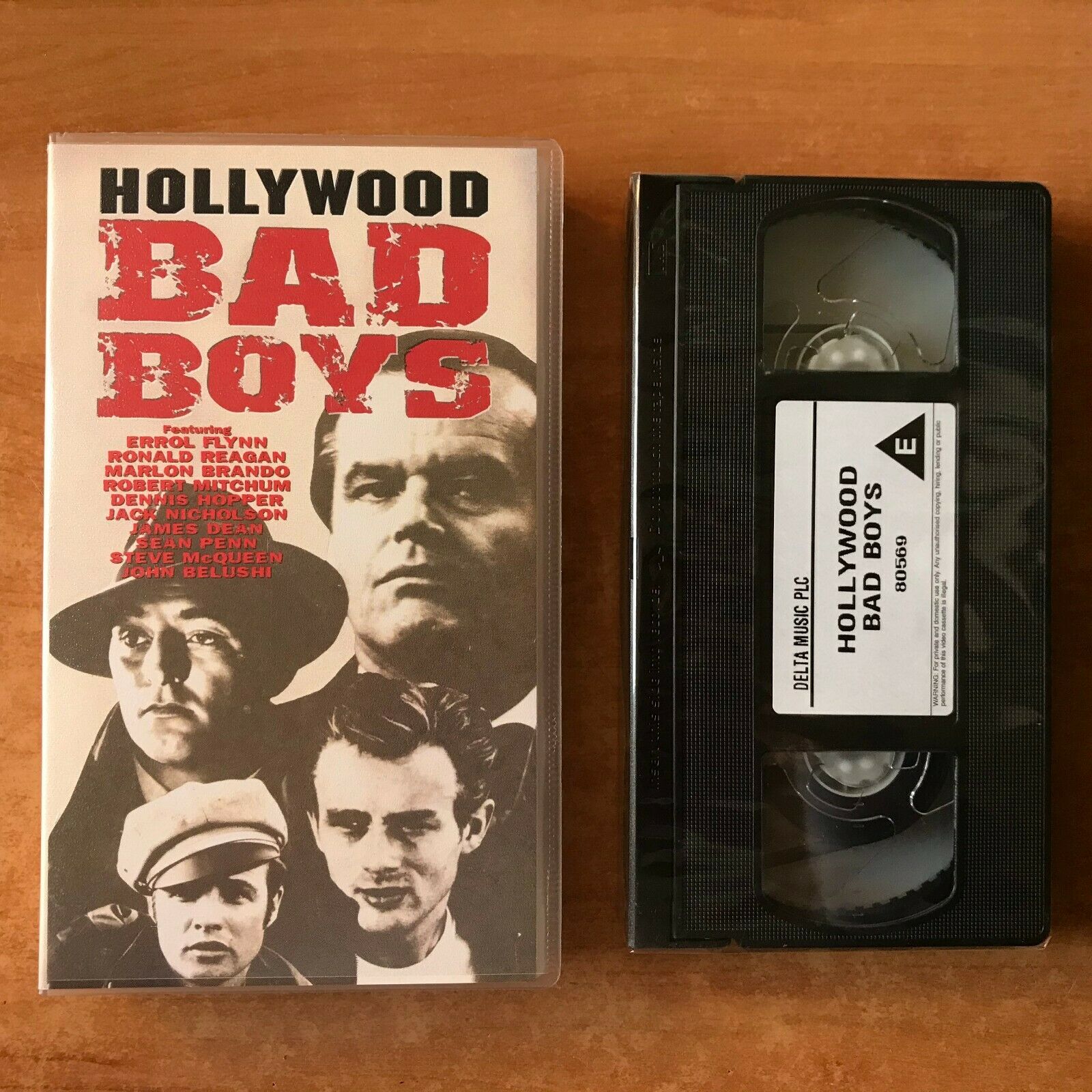 Hollywood Bad Boys; [New Sealed]: Marlon Brando - James Dean - Sean Penn - VHS-