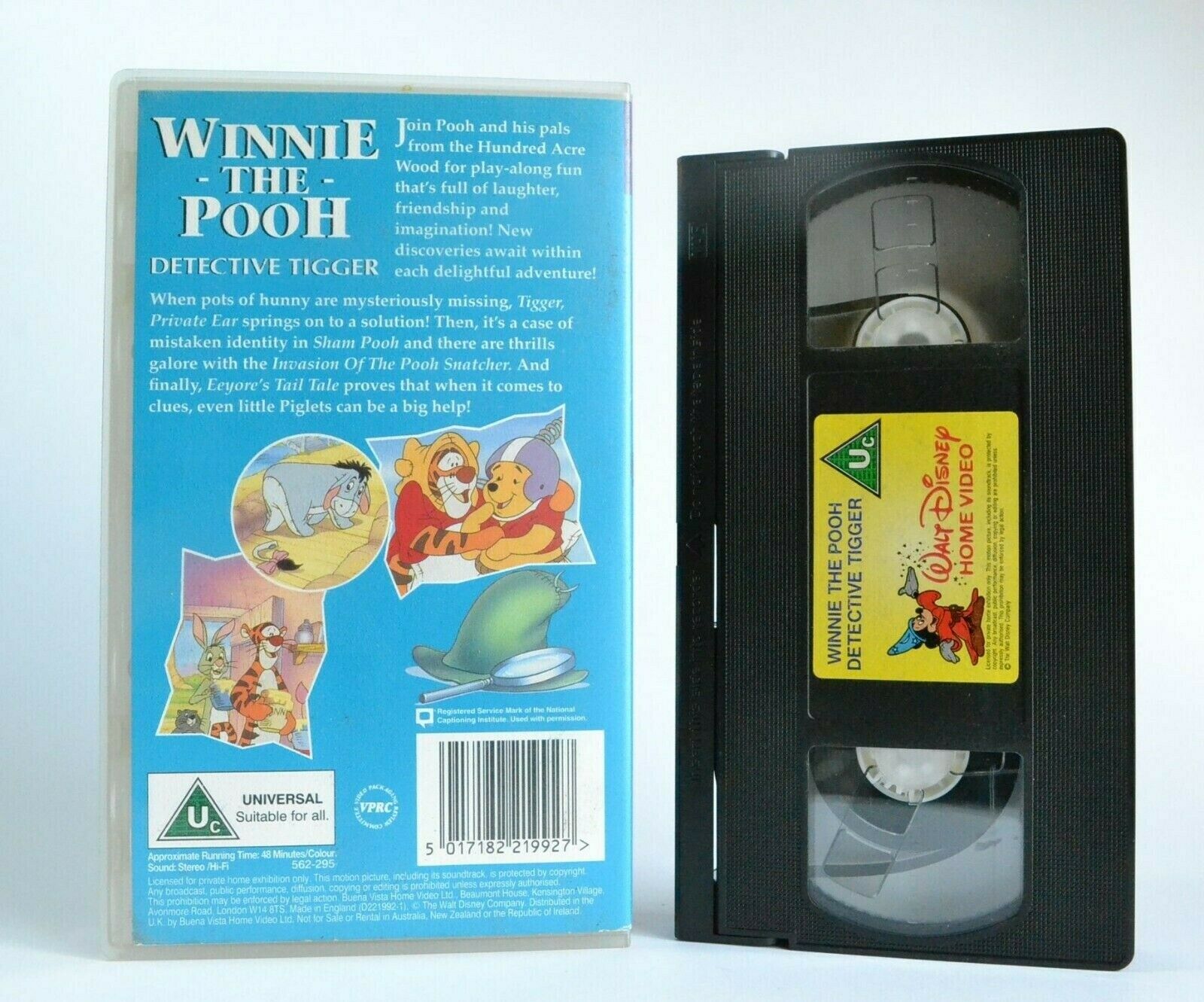Winnie The Pooh: Detective Tigger - Walt Disney - Animated - Children's - VHS-