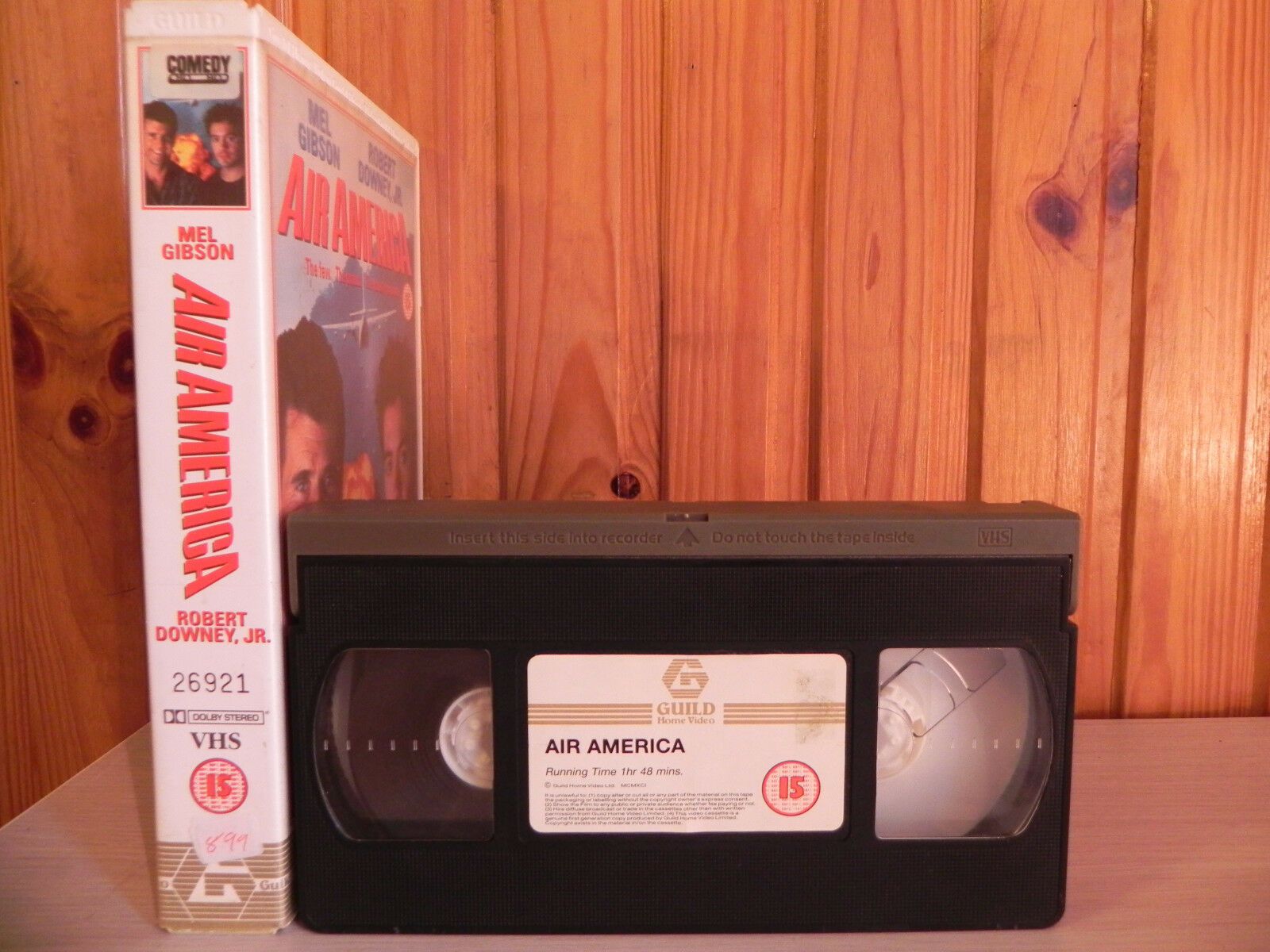 AIR AMERICA - Mel Gibson / Robert Downey Jr - Action - Big Box - Ex-Rental - VHS-