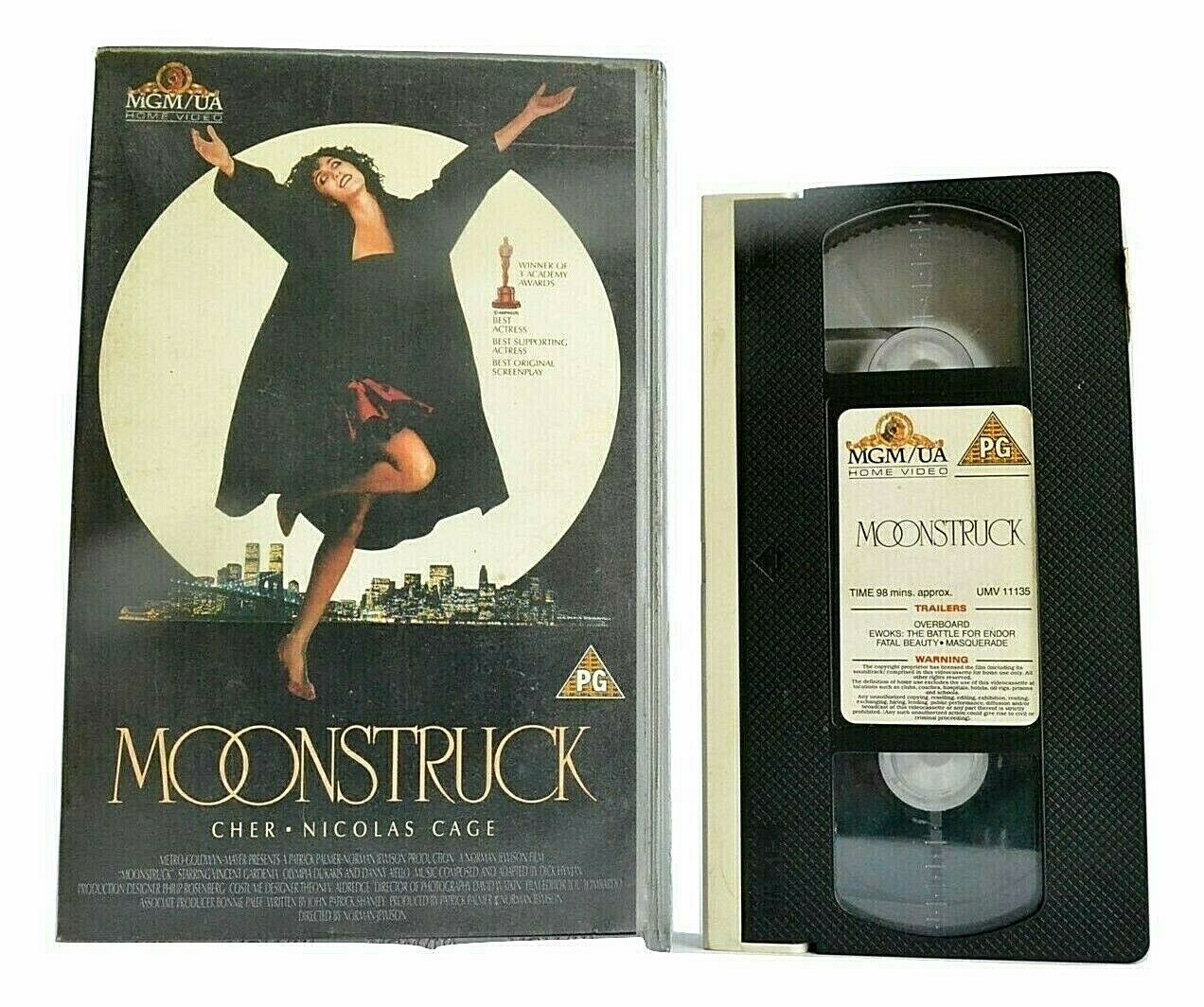 Moonstruck: Romance (1987) New York - MGM Large Box - Nicolas Cage & Cher - VHS-