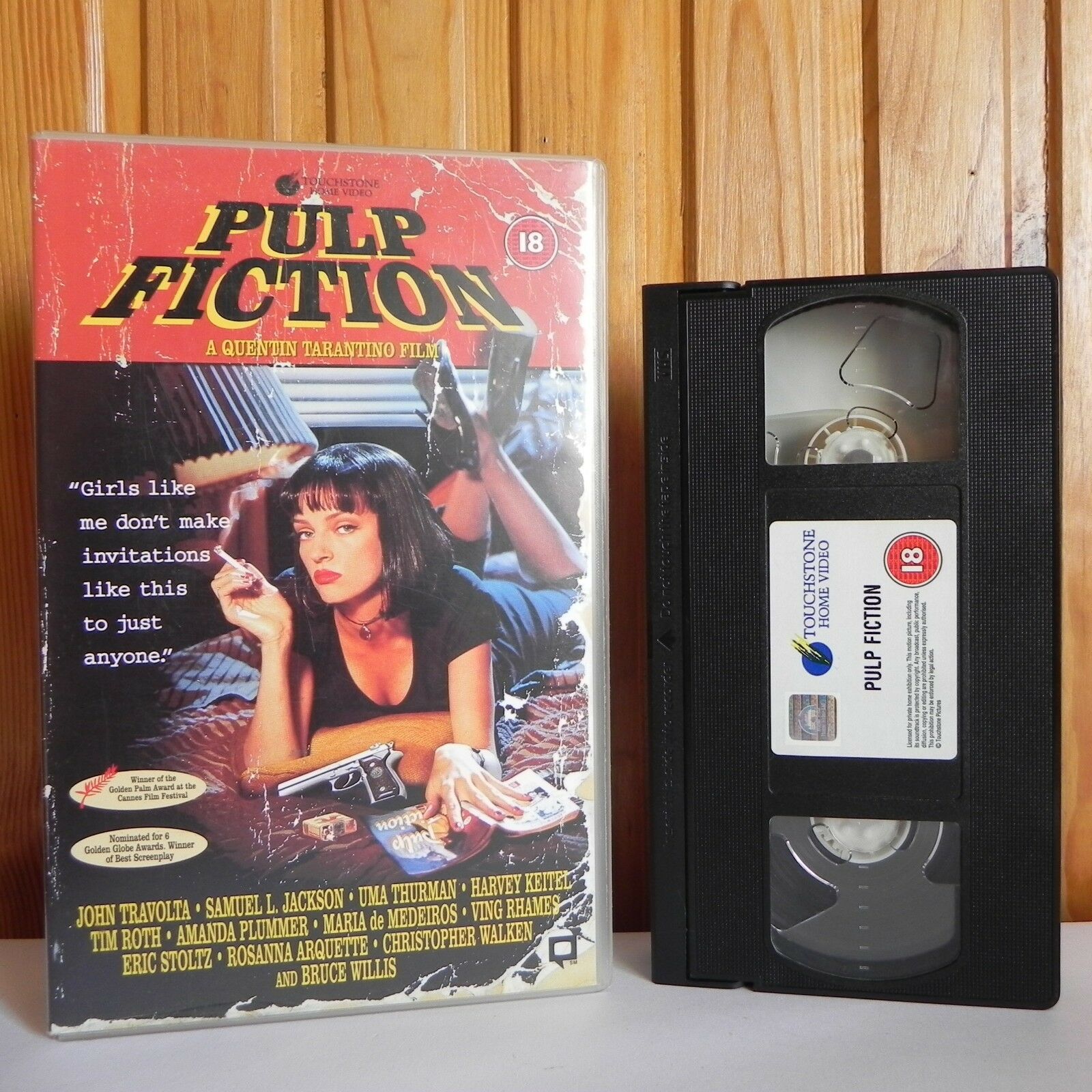 Pulp Fiction - The Large Box Edit - Touchstone - Drama - Travolta - Willis - VHS-
