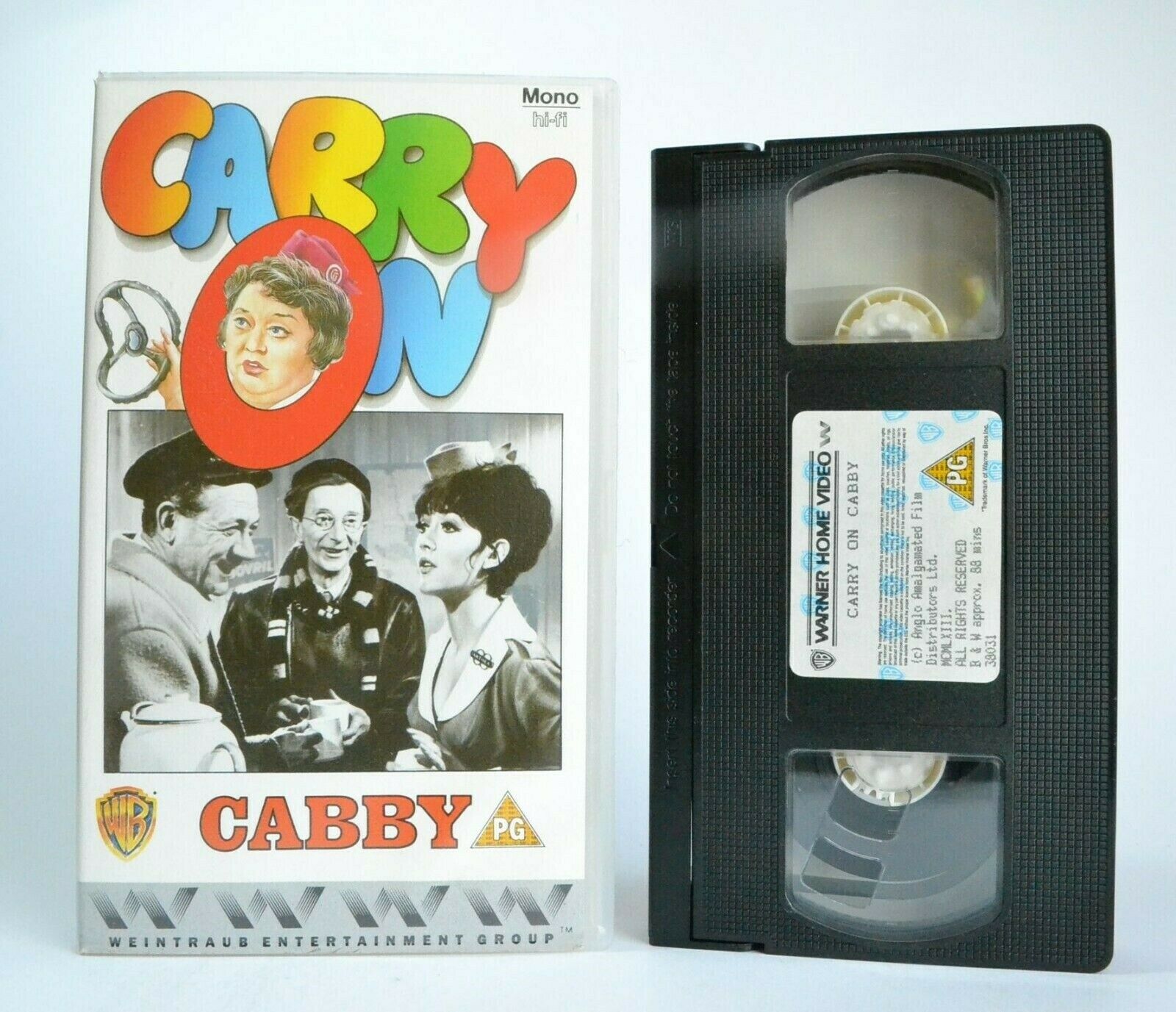 Carry On: Cabby - (1989) Warner Release - 7th "Carry On" Film Series - Pal VHS-