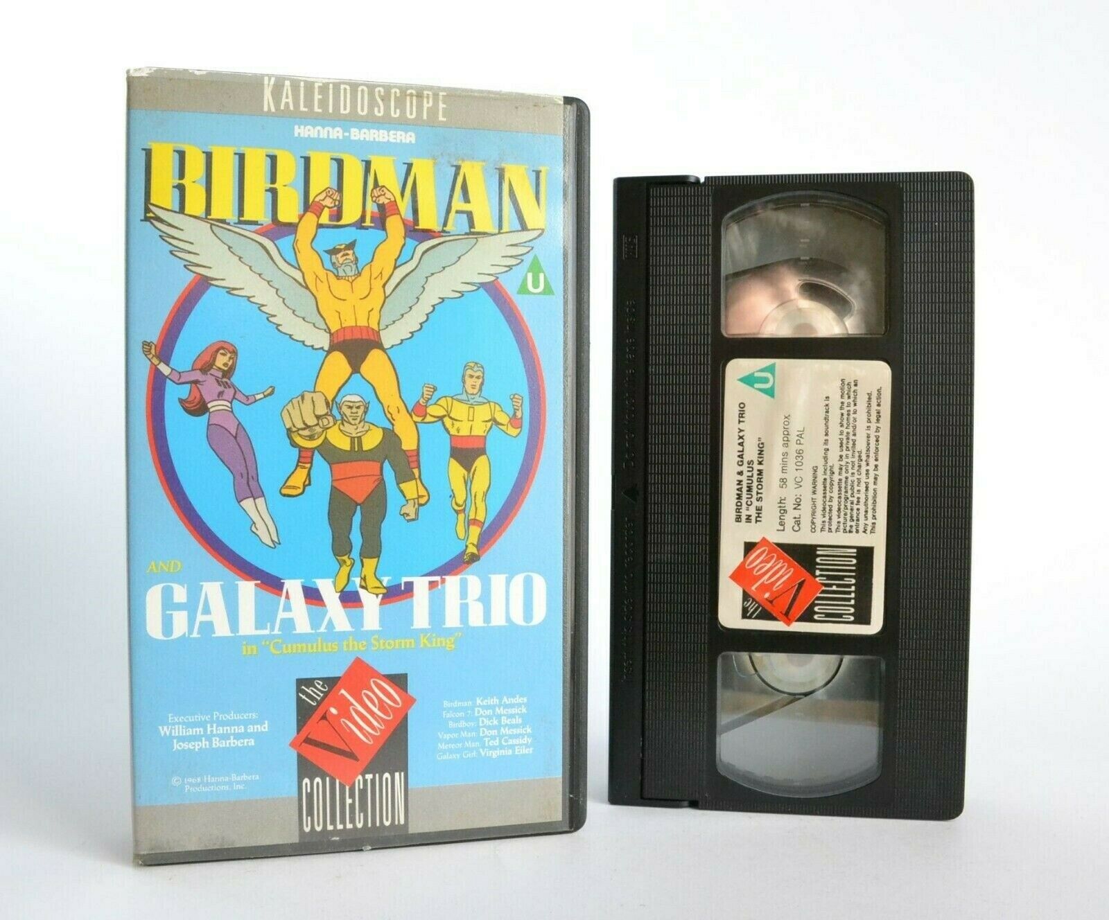 Birdman And The Galaxy Trio: Cumulus The Storm King - Animated - Kids - Pal VHS-