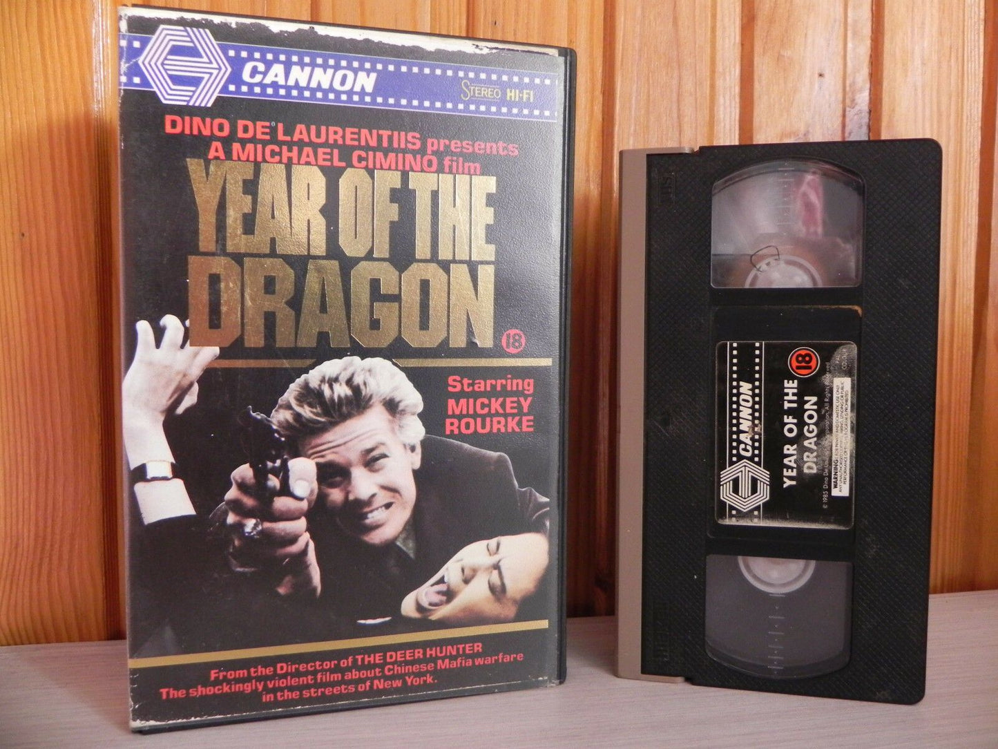 Year Of The Dragon - Mickey Rourke - Action/Drama - Ex-Rental - Pre-Cert - VHS-