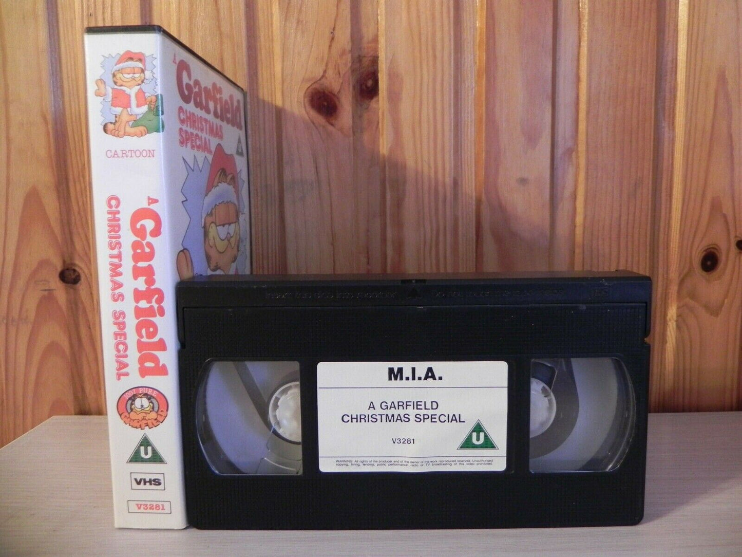 CHILDREN LEARN ENGLISH - GARFIELD CHRISTMAS SPECIAL - VINTAGE - 1985 VIDEO - VHS-