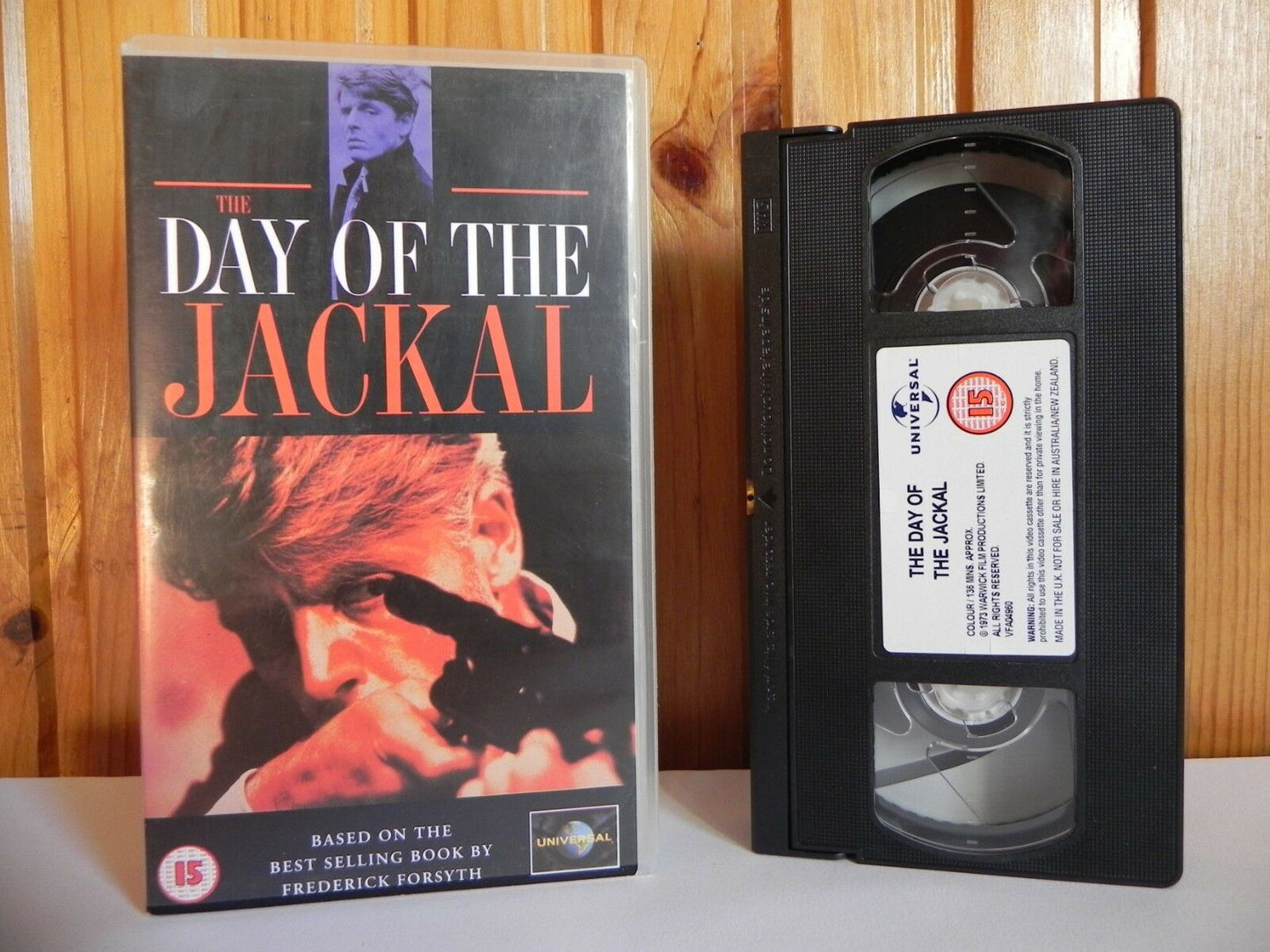 The Day Of The Jackal - Universal - Thriller - Edward Fox - Alan Badel - Pal VHS-