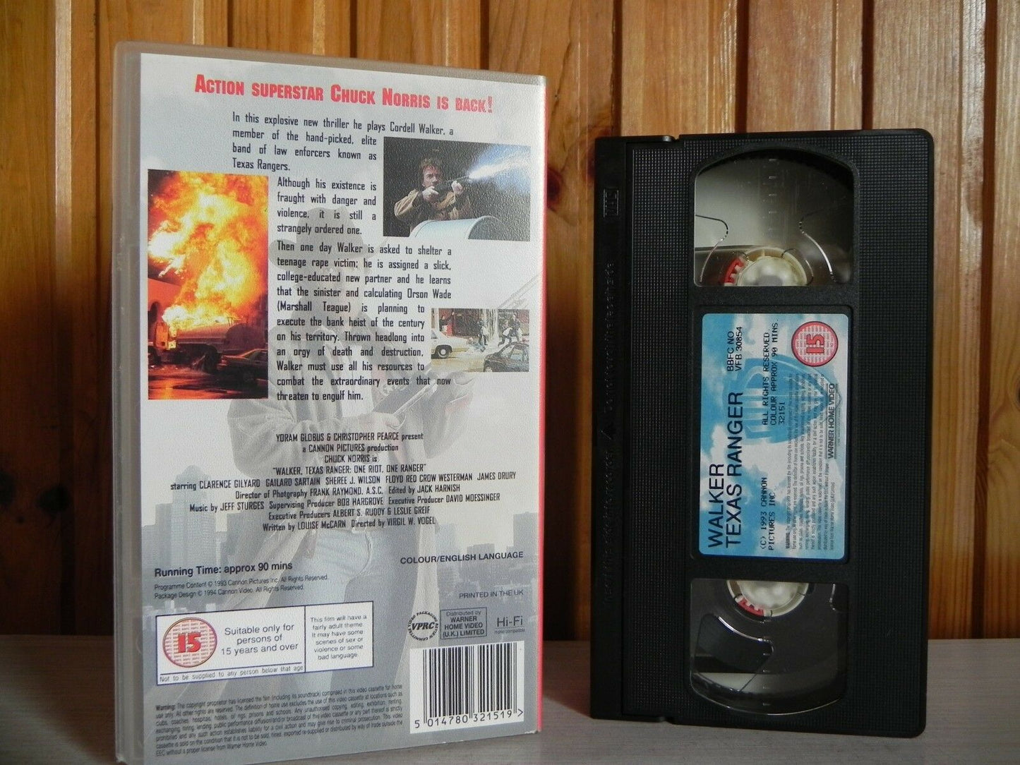 Walker Texas Ranger - Original Chuck Norris - Urban Warfare - Action - Pal VHS-