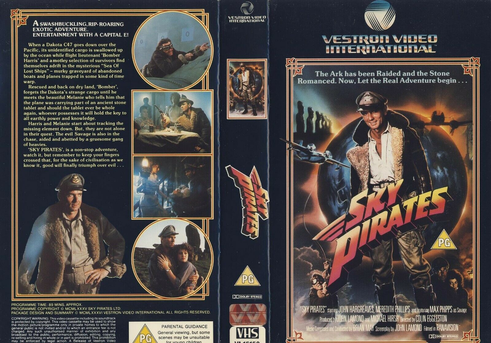 Sky Pirates: Vestron (1985) - Action/Adventures - Large Box - M.Phipps - Pal VHS-