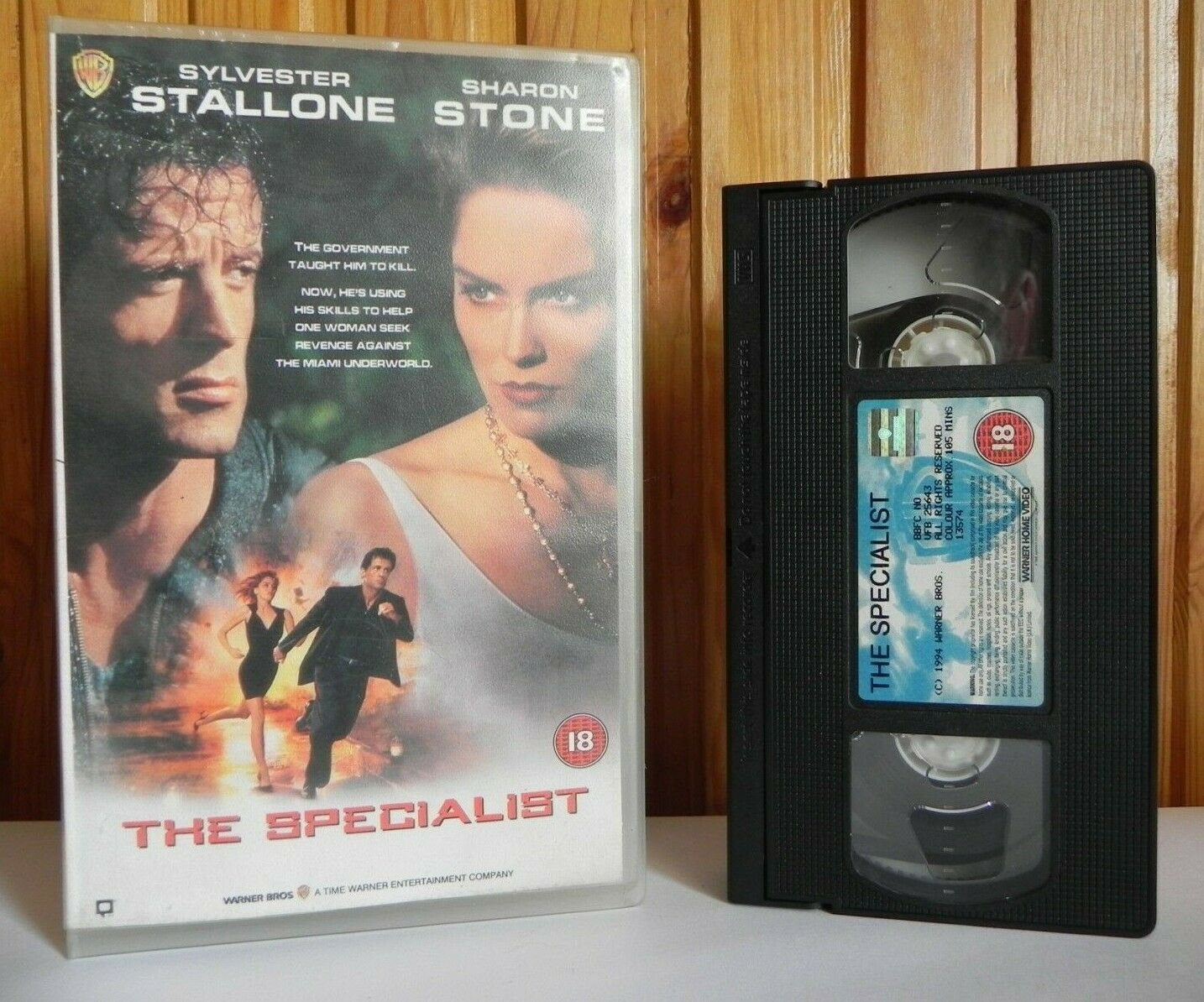 The Specialist (1994):Sylvester Stallone/Sharon Stone - Large Box - Action - VHS-