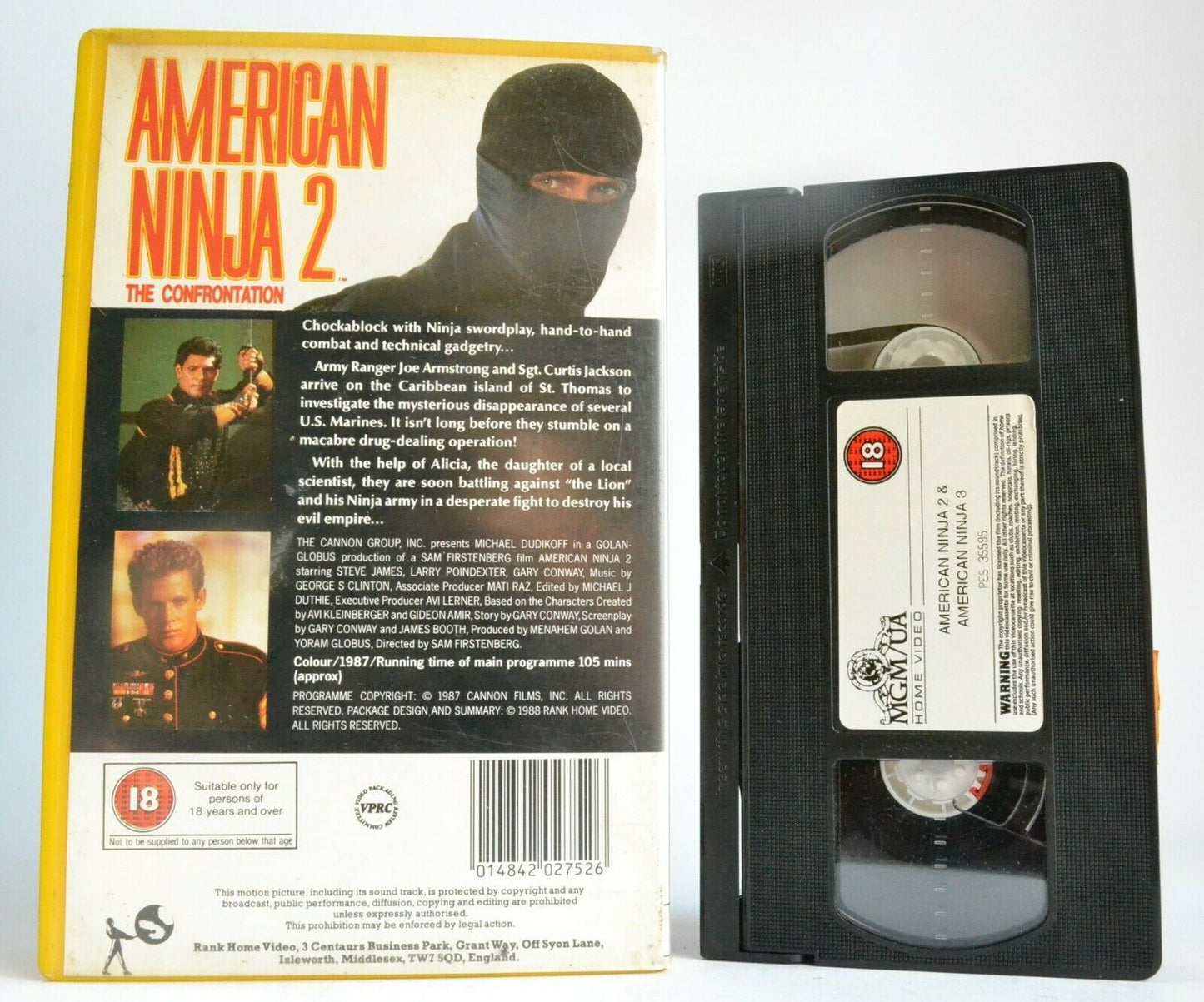 American Ninja 2: The Confrontantion; [Cannon] Big Box - Action - Michael Dudikoff - Pal VHS - Golden Class Movies LTD