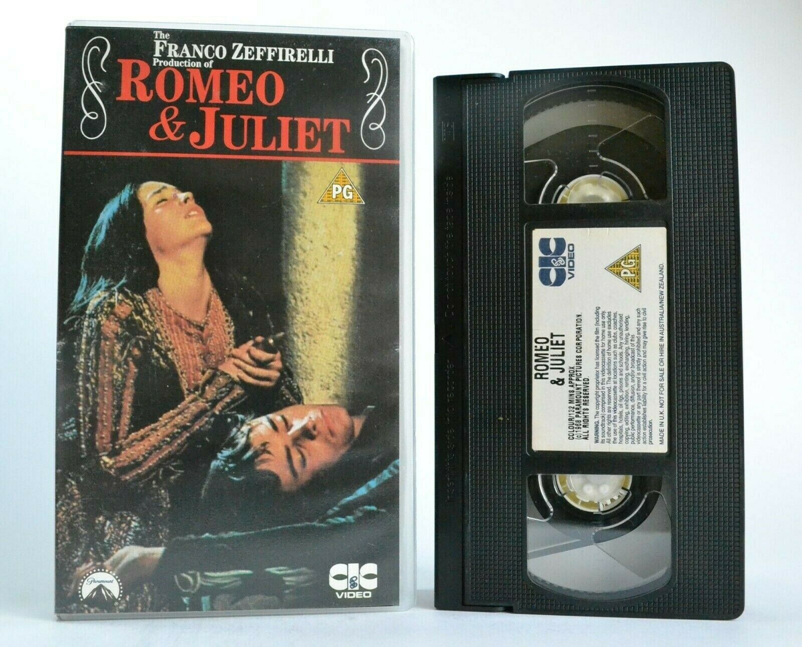 Romeo And Juliet: By Franco Zeffirelli - W.Shakespeare Classic Love Story - VHS-