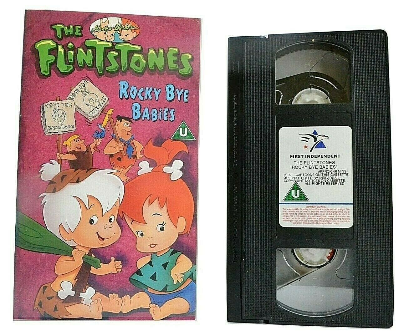 The Flintstones: Rocky Bye Babies - Hanna-Barbera - Animated - Children's - VHS-