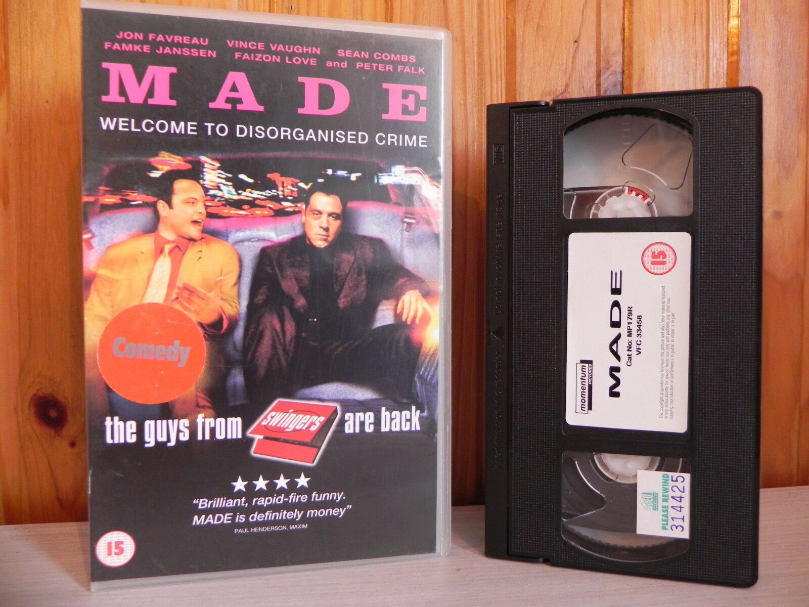 Made - Vaughn - Favreau - Acidental Gangsters Comedy - Big Box - Ex-Rental - VHS-