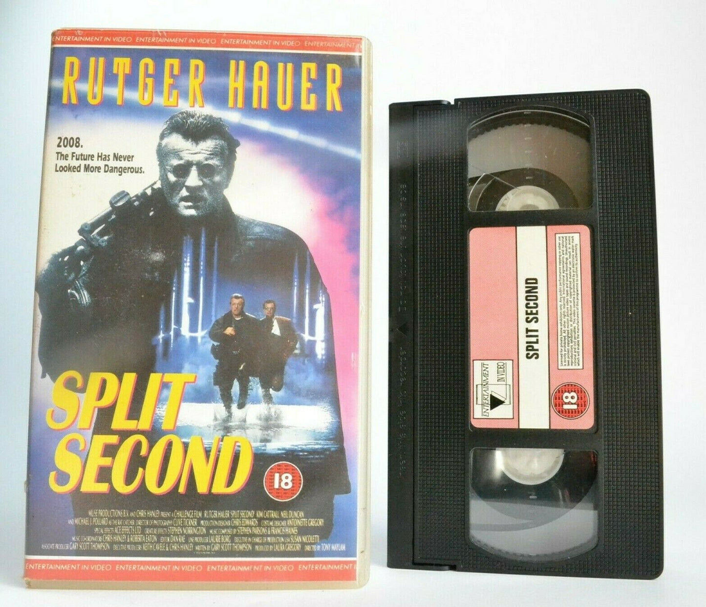 Split Second: Dangerous Future - Sci-Fi - Rutger Hauer/Kim Cattrall - Pal VHS-