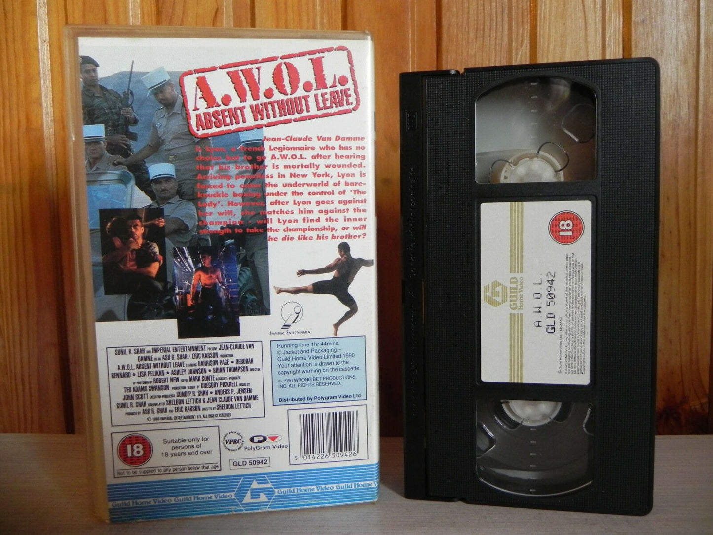 A.W.O.L. - Absent Without Leave - AWOL Action - Jean Claude Van Damme - Pal VHS-