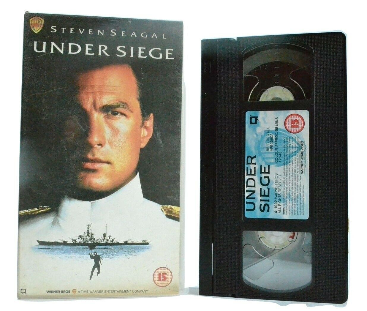 Under Siege (1992): Battleship Action Thriller - S.Seagal/T.Lee Jones - Pal VHS-