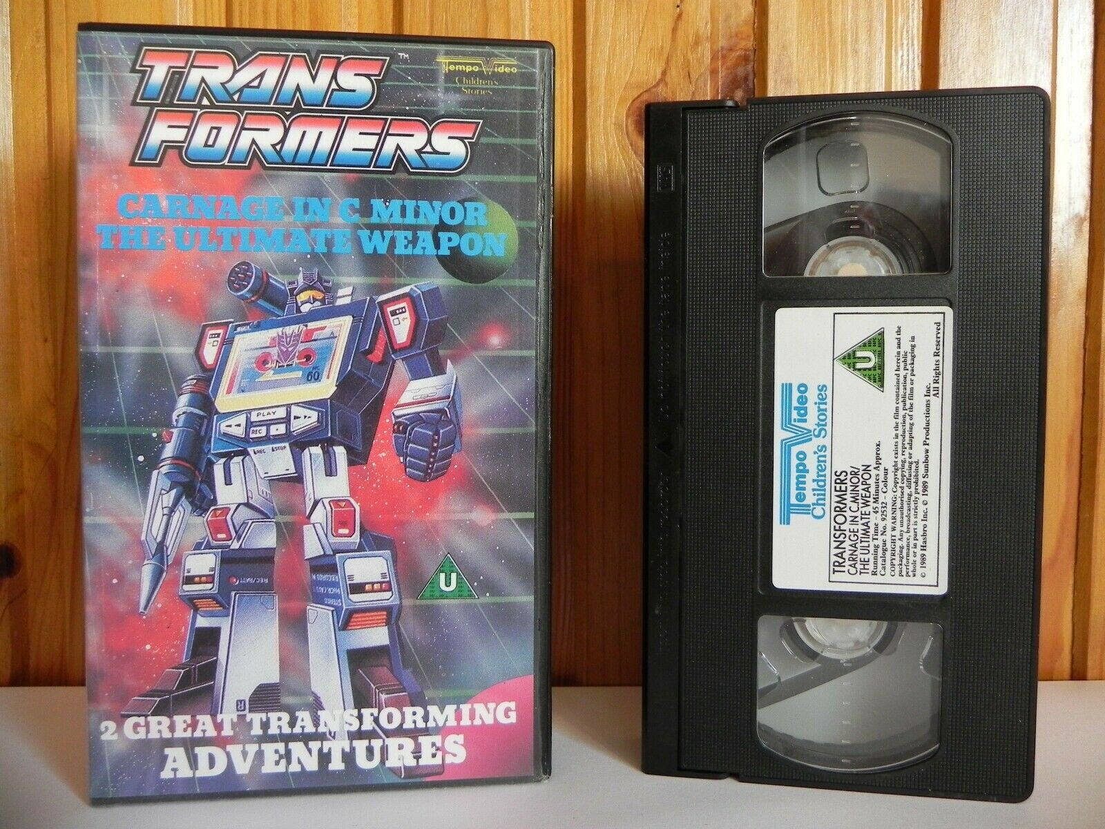 TransFormers - Carnage In C Minor - The Ultimate Weapon - Animated - Kids - VHS-