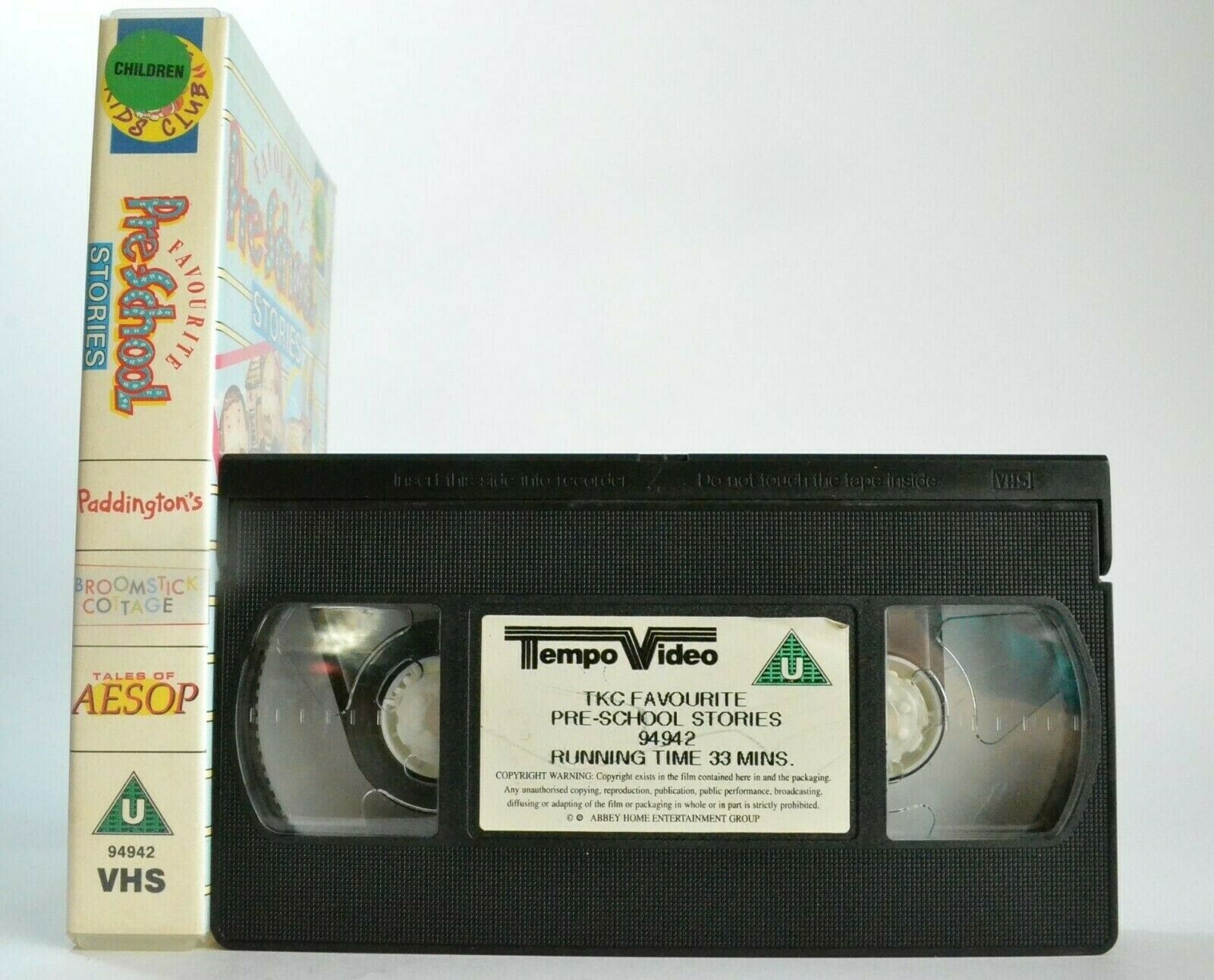 Favourite Pre-School Stories - Paddington Bear - Educational - Children's - VHS-