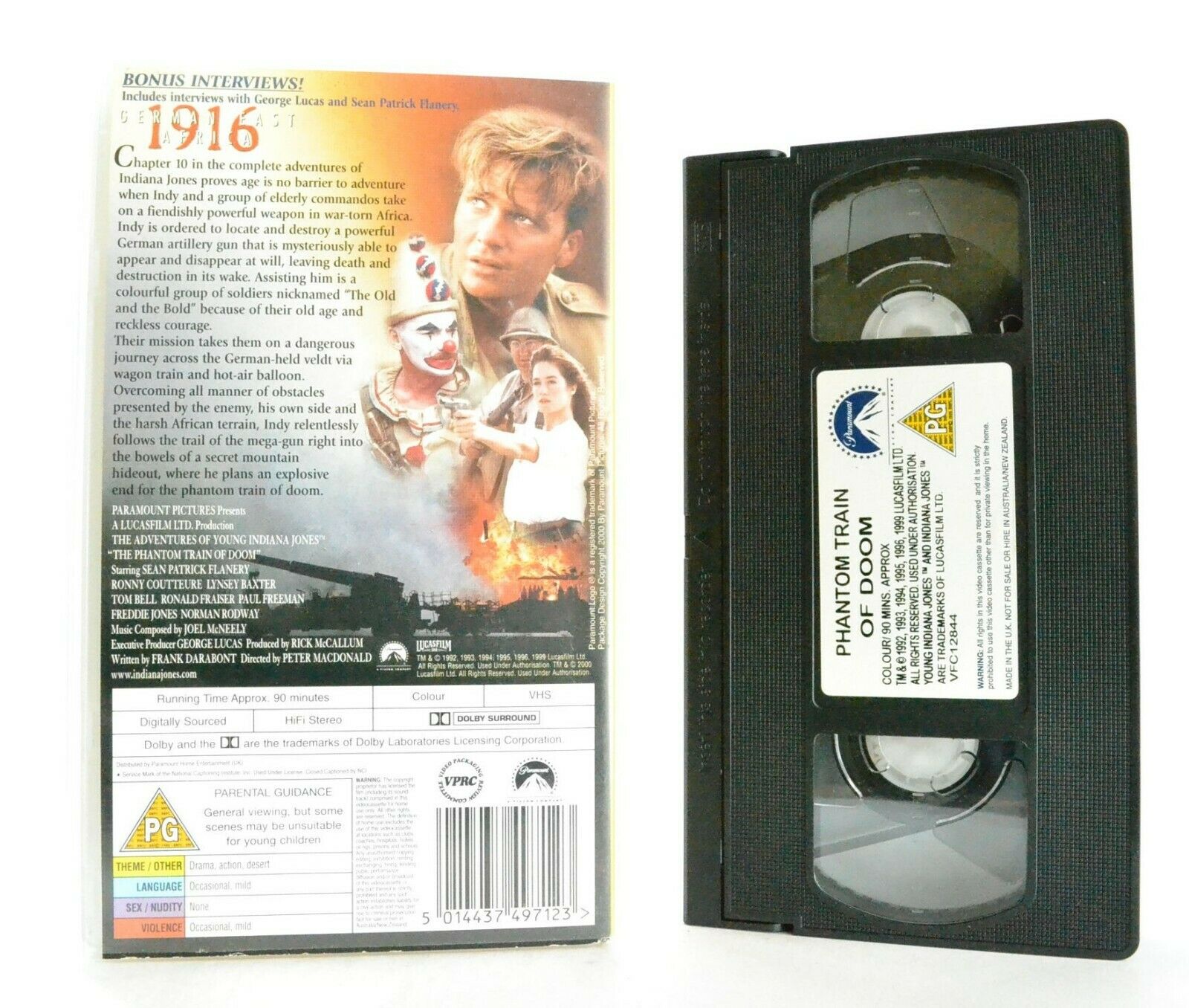 The Adventures Of Young Indiana Jones: The Phantom Train Of Doom - Series - VHS-