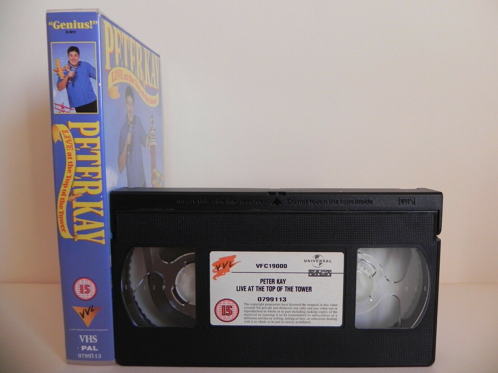 Peter Kay - Live At The Top Of The Tower - Comedy - First Live Video - Pal VHS-