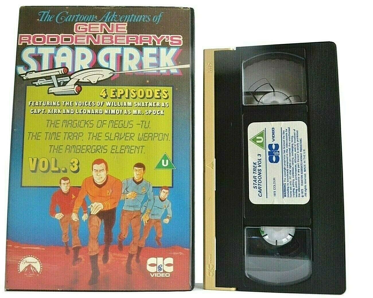 Star Trek (Vol.3): Cartoon Adventures -<Gene Roddenberry>- 'The Time Trap' - VHS-