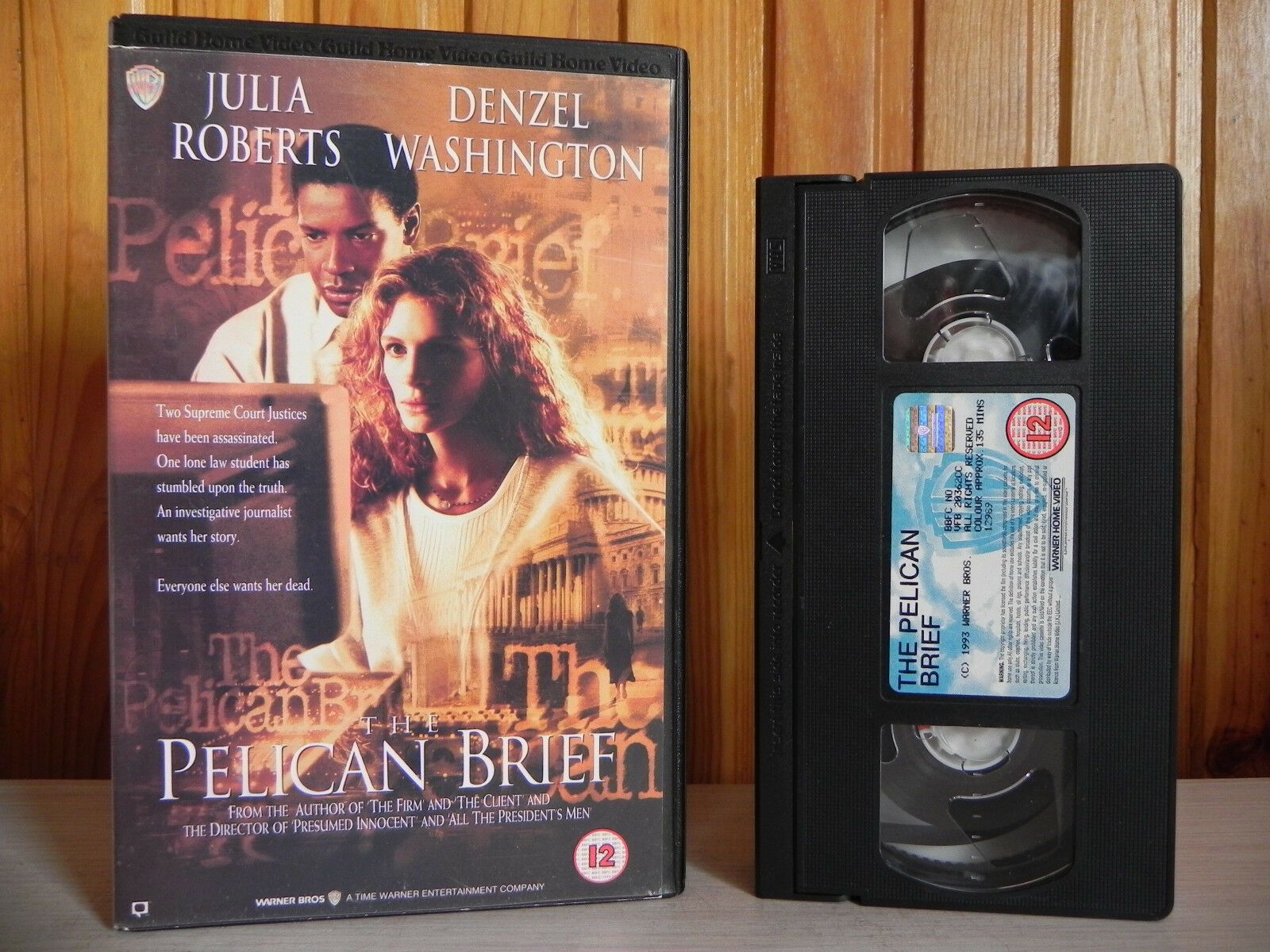 The Pelican Brief - Warner Home - Drama - Thiller - Julia Roberts - Pal VHS-