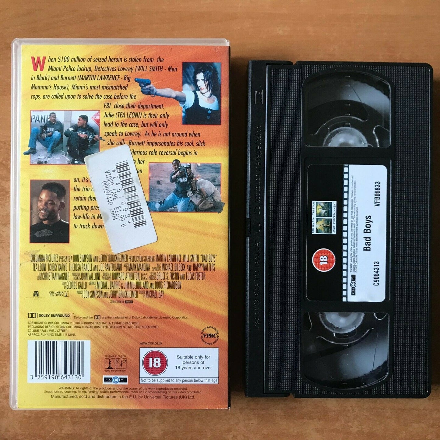 Bad Boys; [Michael Bay]: Explosive Action - Will Smith / Martin Lawrence - VHS-