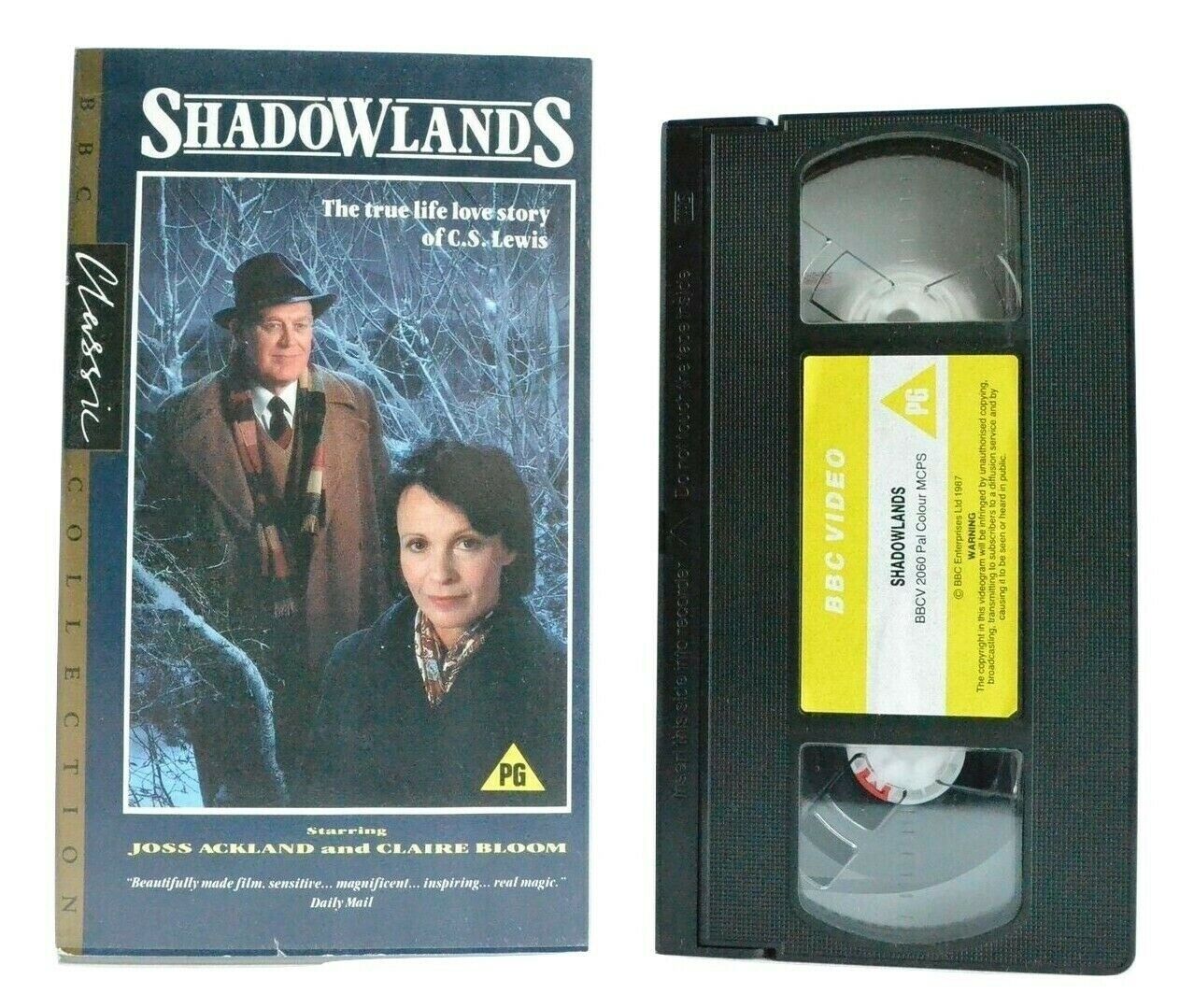 BBC Video - Shadowlands: TV Movie (1985) - C.S Lewis - Life Love Story - Pal VHS-
