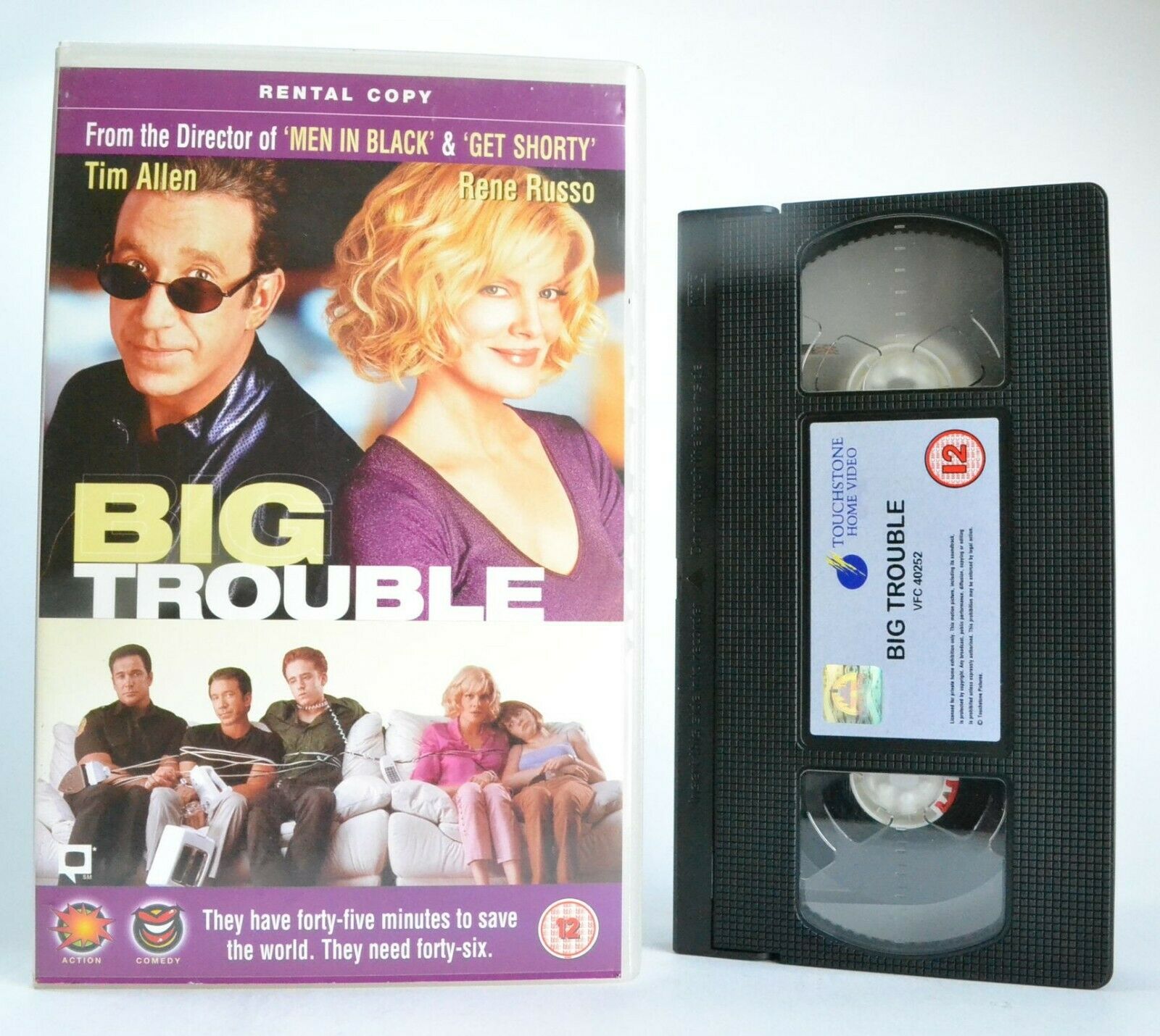 Big Trouble: Based On D.Barry Novel - Gangster Comedy - T.Allen/R.Russo - VHS-