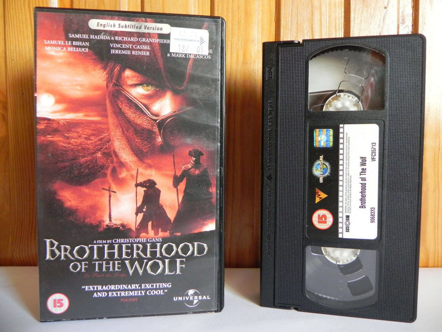 Brotherhood Of The Wolf - Universal - Action - Monica Belluci - Pal VHS-