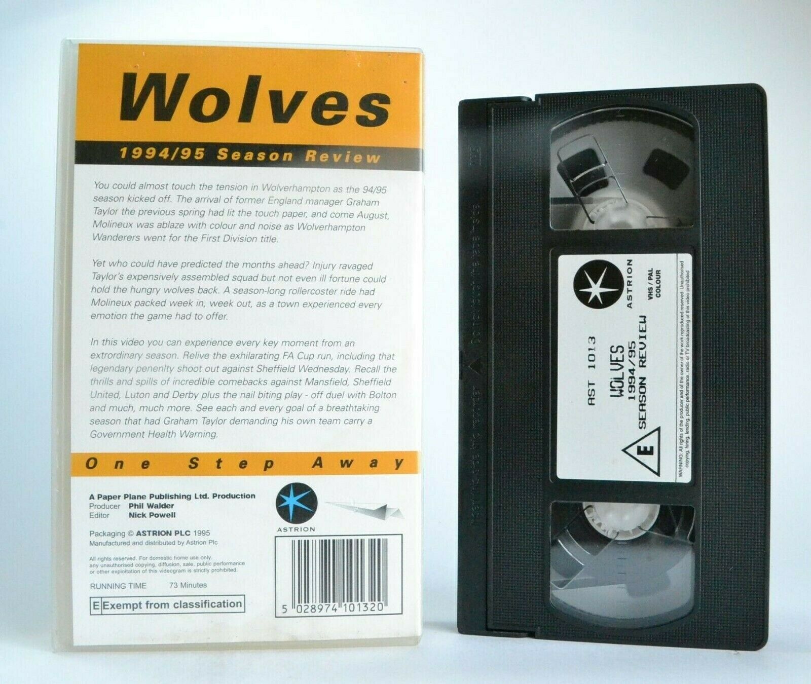 Wolves: 1994/95 Season Review - Wolverhampton Wanderers - Football - Pal VHS-