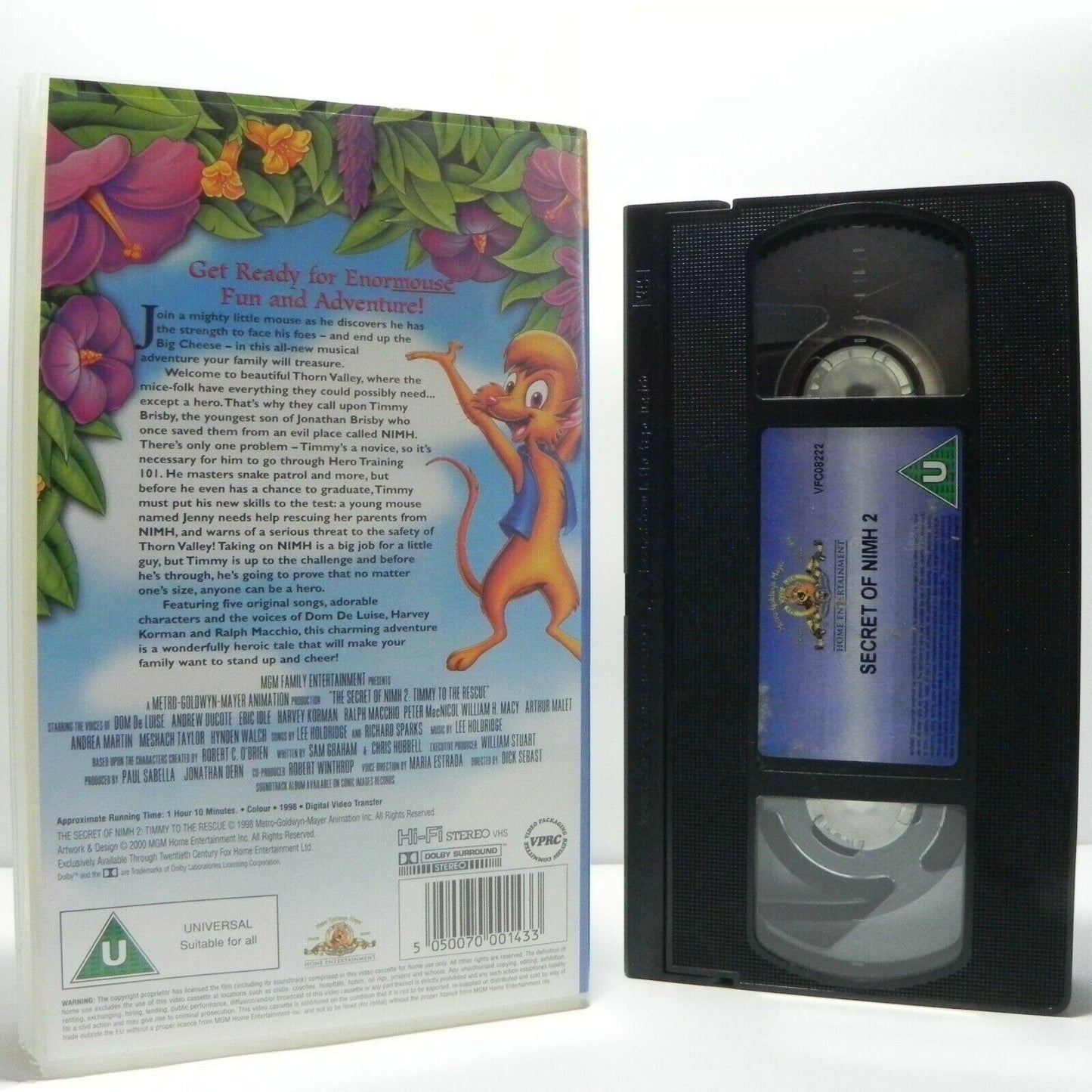 The Secret Of Nimh 2: Timmy To The Rescue - Classic Animation - Kids - Pal VHS-