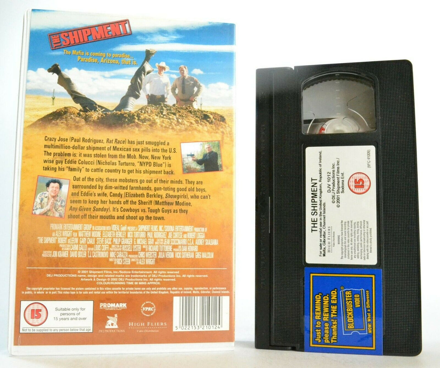 The Shipment (2001) - Viagra Comedy - Large Box - Elizabeth Berkley - Pal VHS-