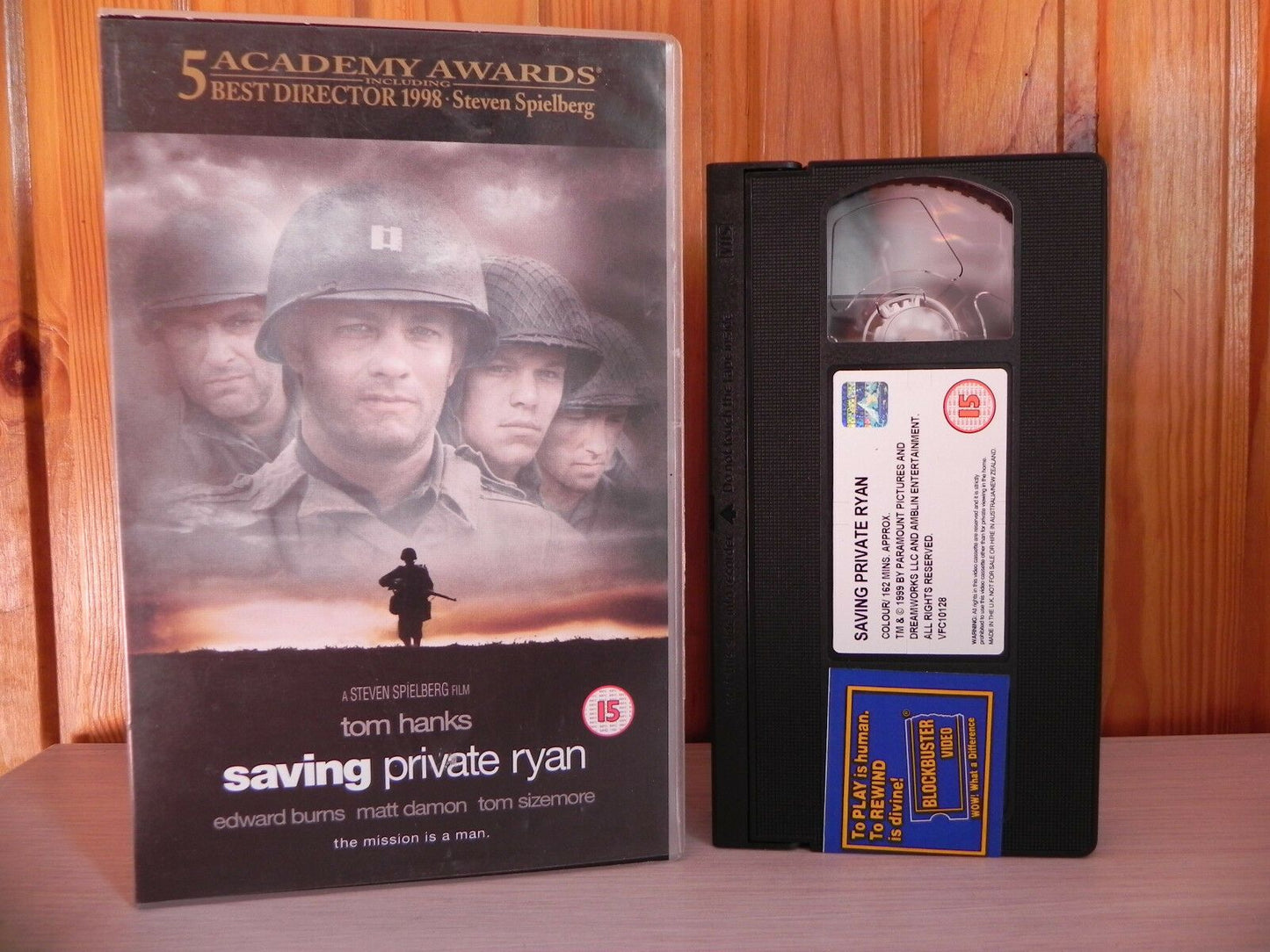 SAVING PRIVATE RYAN - 1999 Release - Ex-Rental - Mel Gibson - World War 2 - VHS-