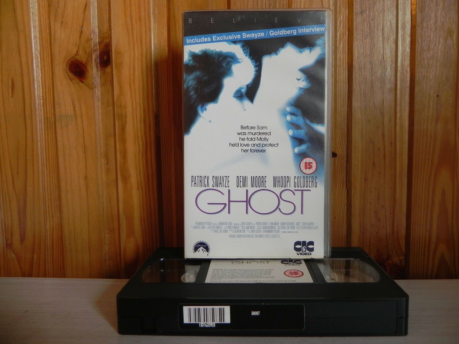 Ghost - CIC Video - Drama - Patrick Swayze - Demi Moore - Whoopi Goldberg - VHS-