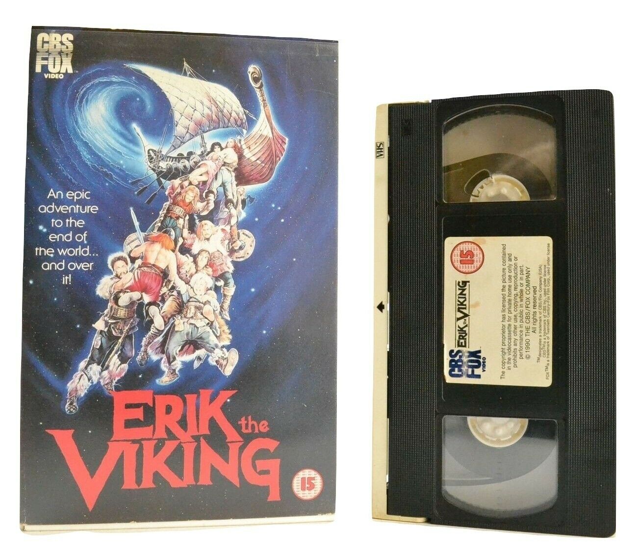 Erik The Viking: CBS/FOX (1990) - Large Box - Fantasy Adventure - Tim Robbins - VHS-