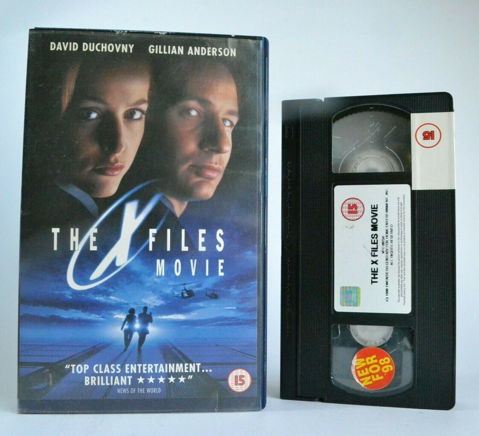 The X-Files Movie (1998): Sci-Fi Thriller - Large Box - David Duchovny - Pal VHS-