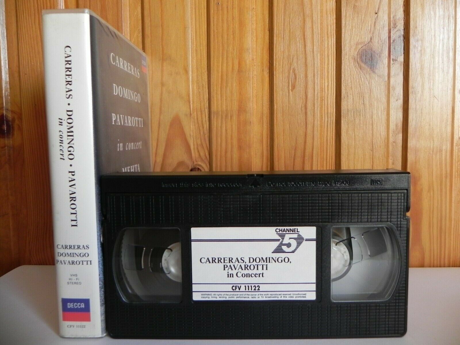 Carreras, Domingo, Pavarotti: In Concert - Roma 7 July 1990 - Three Tenors - VHS-
