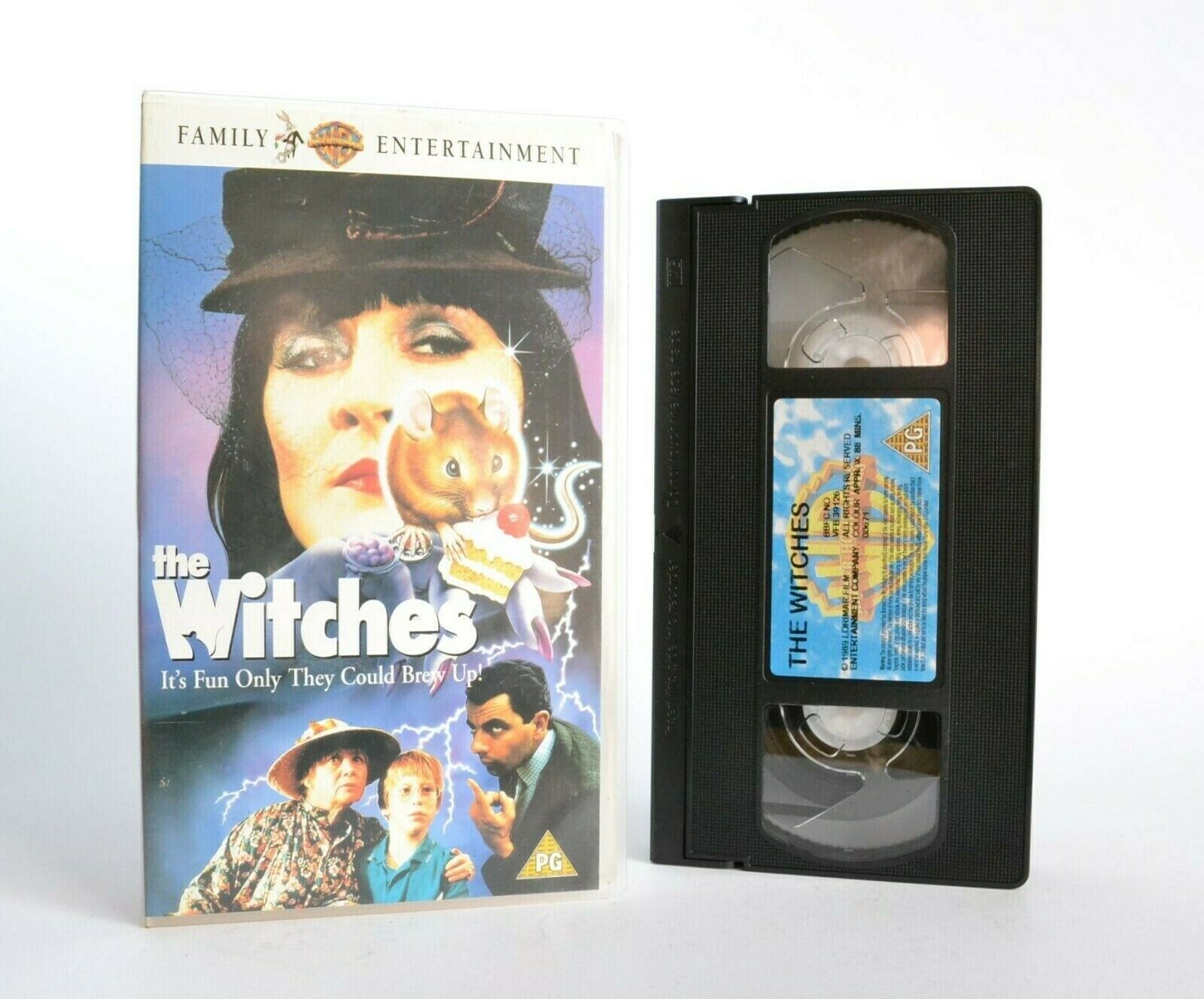 The Witches: Warner Home (1990) - Family Classic - A.Huston/R.Atkinson - VHS-