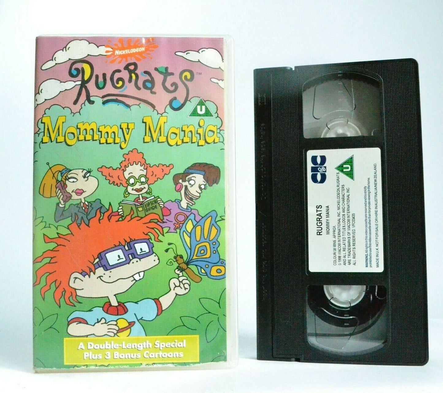 Rugrats: Mommy Mania (1998) - Special + Bonus Cartoons - Animated - Kids - VHS-