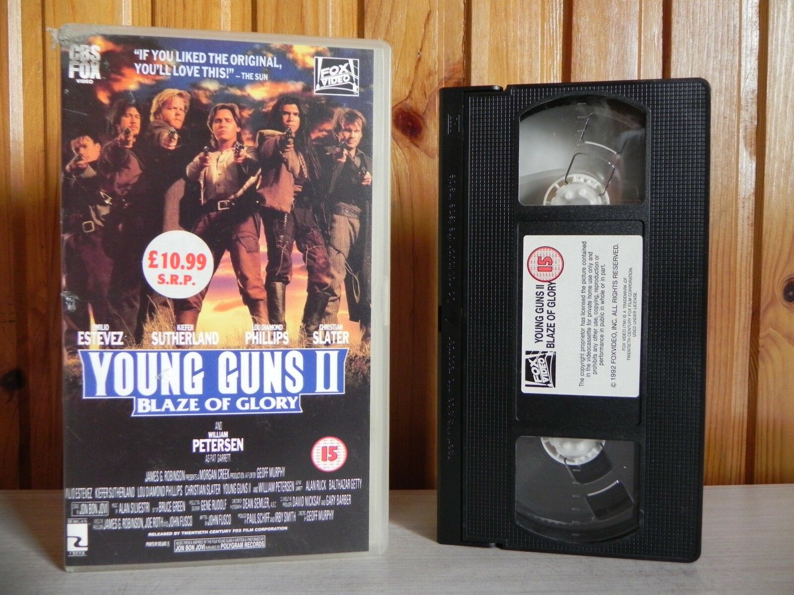 YOUNG GUNS 2 - Western - Billy The Kid - Estevez/Sutherland - CBS FOX - Pal VHS-