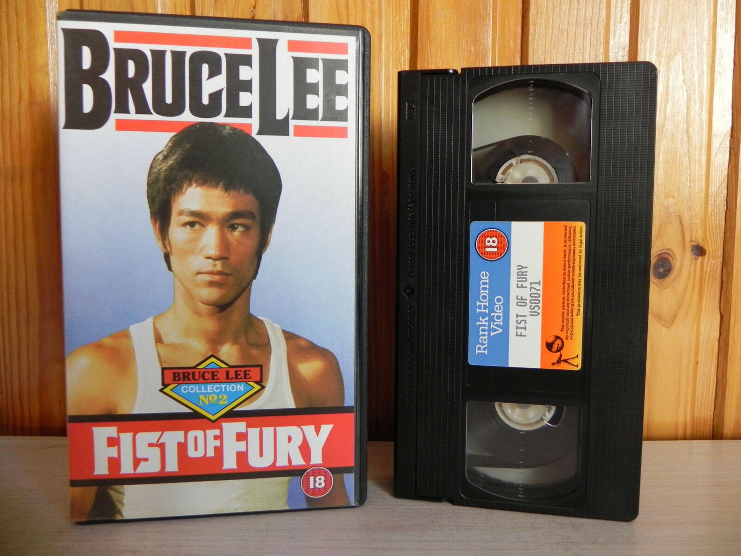Fist Of Fury - Rank - Martial Arts - Bruce Lee - Nora Miao - Cert (18) - Pal VHS-