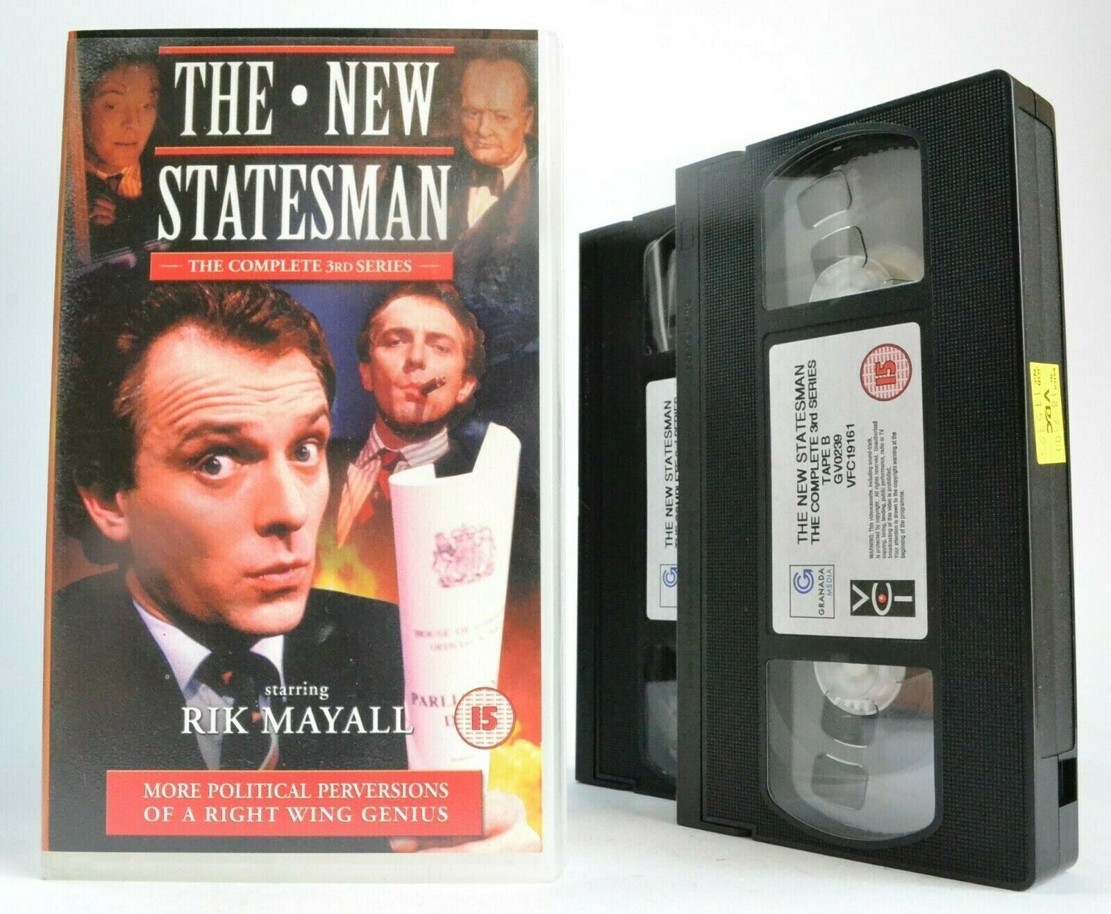 The New Statesman: Complete 3rd Series - British Sitcom - Rik Mayall - Pal VHS-