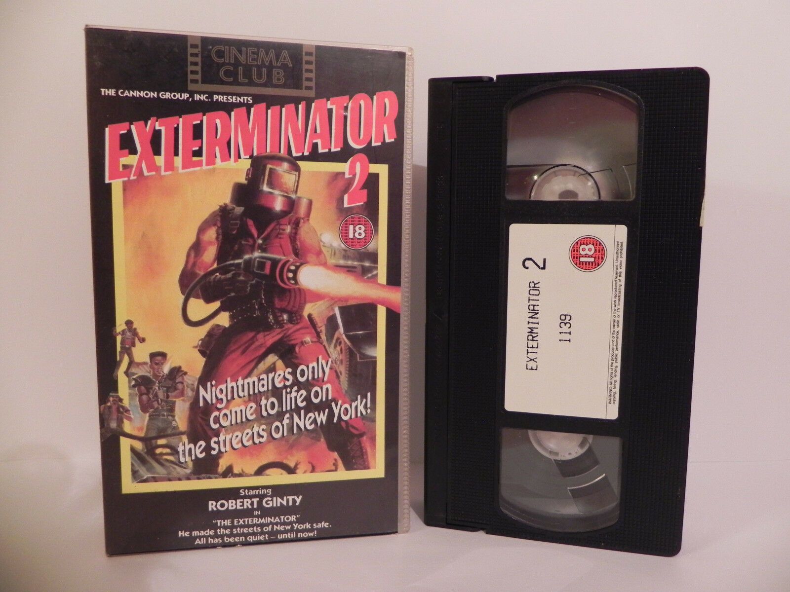 The Exterminator 2 - Cimema Club - Small Box - Video - Action Vengence - VHS-