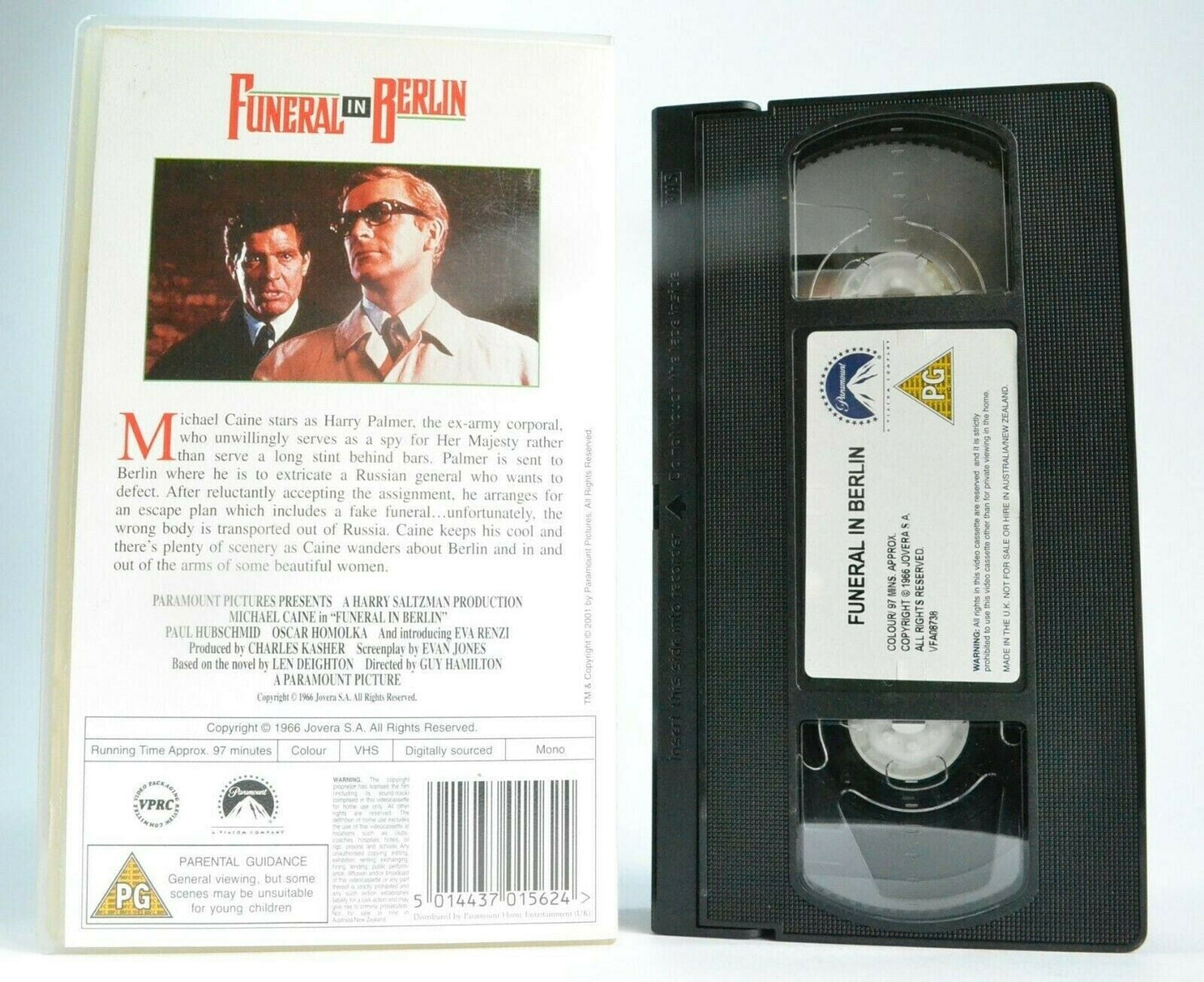 Funeral In Berlin (1966); [Len Deighton] - Spy Thriller -<<Michael Caine>>- VHS-