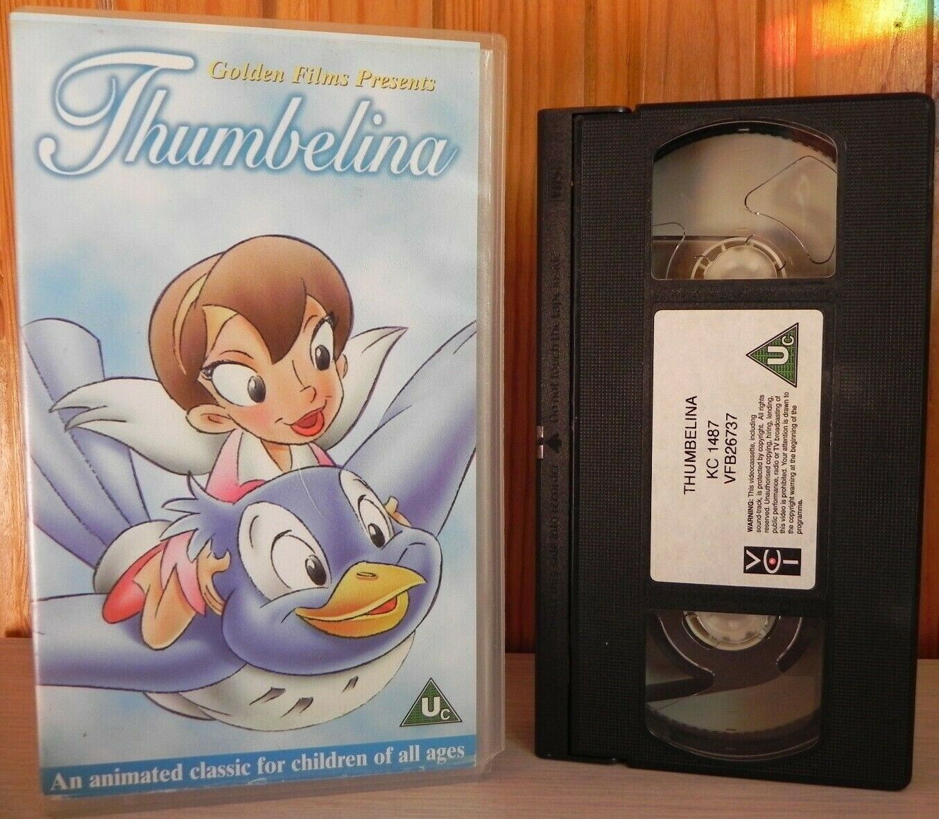 Thumbelina: (1835) Hans Christian Anderson - Tom Thumb Cartoon - Animation - VHS-